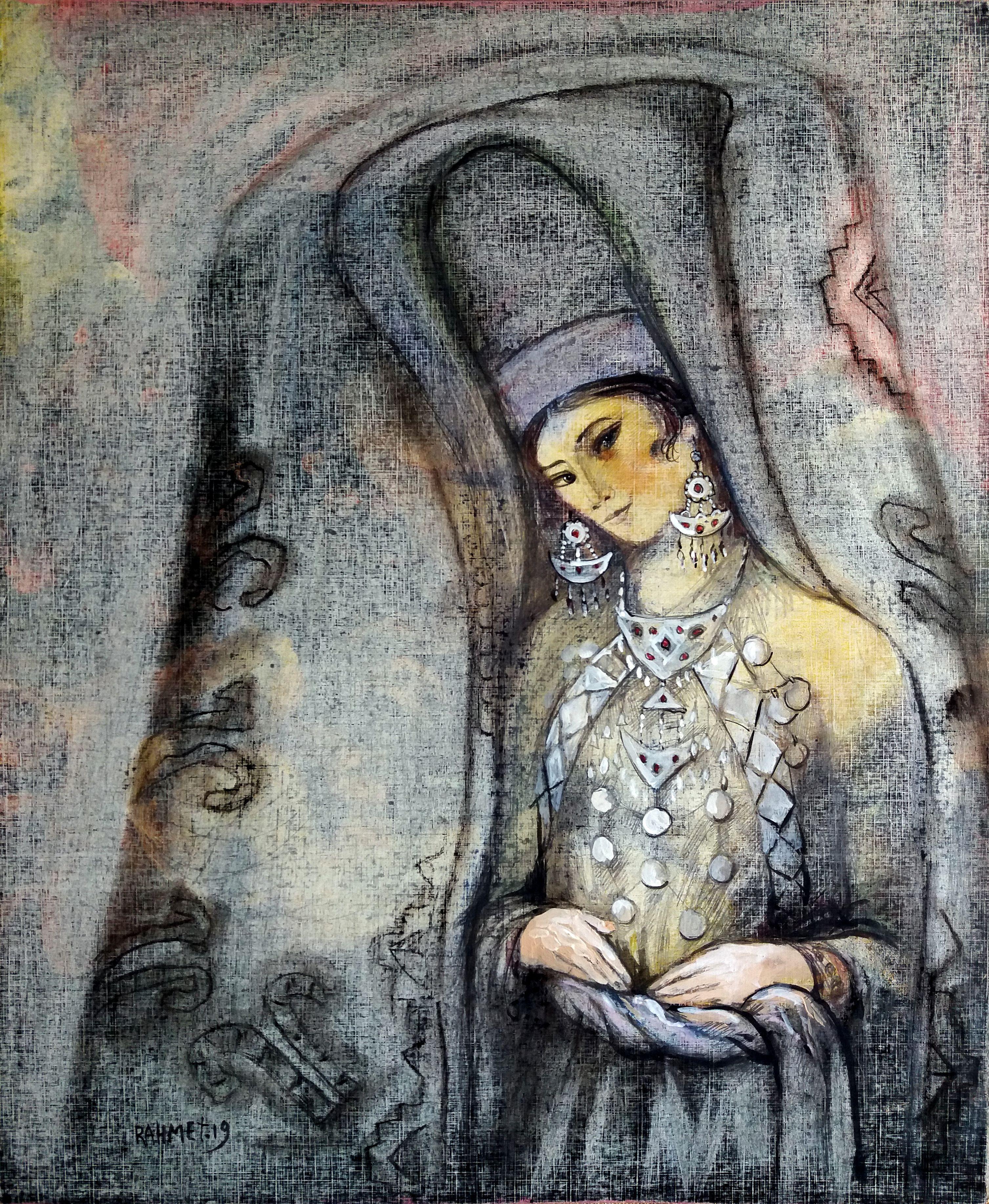 Andromeda. dipinto originale