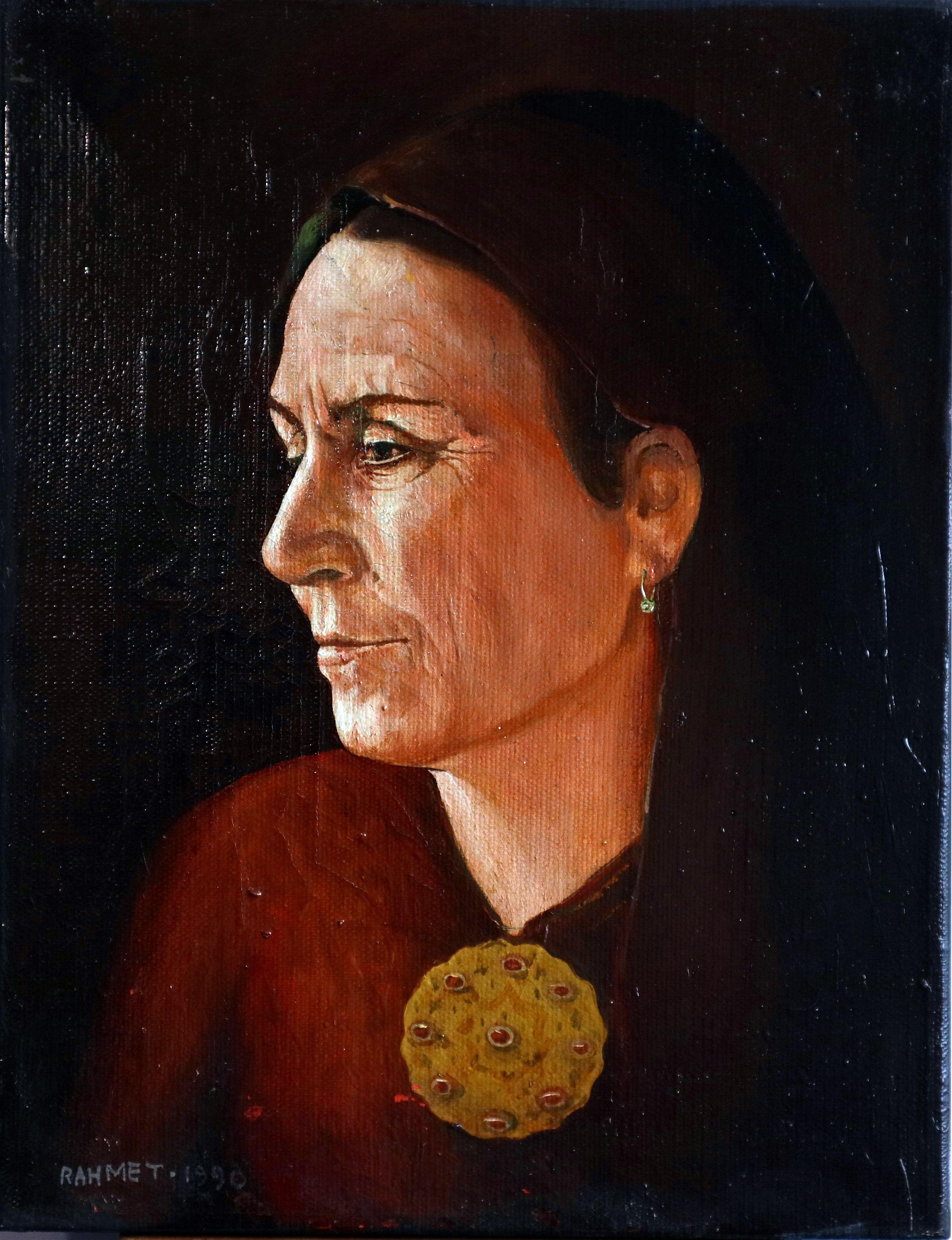 Figurative Painting di RAKHMET REDZHEPOV (RAMZI) - Anna Tach , Mommy . quadro originale