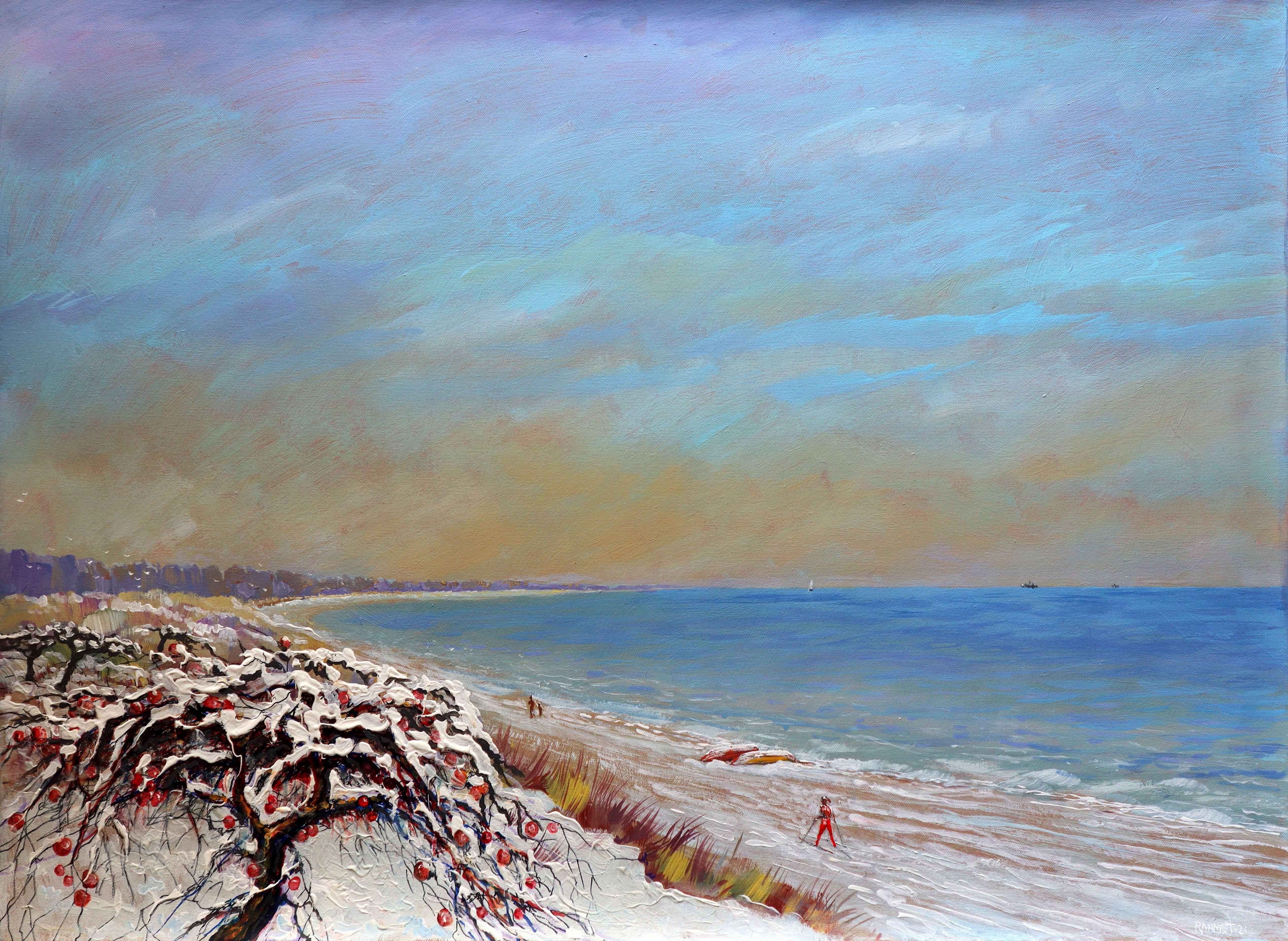 RAKHMET REDZHEPOV (RAMZI) Interior Painting – Apfelbaum und Skiwanderung