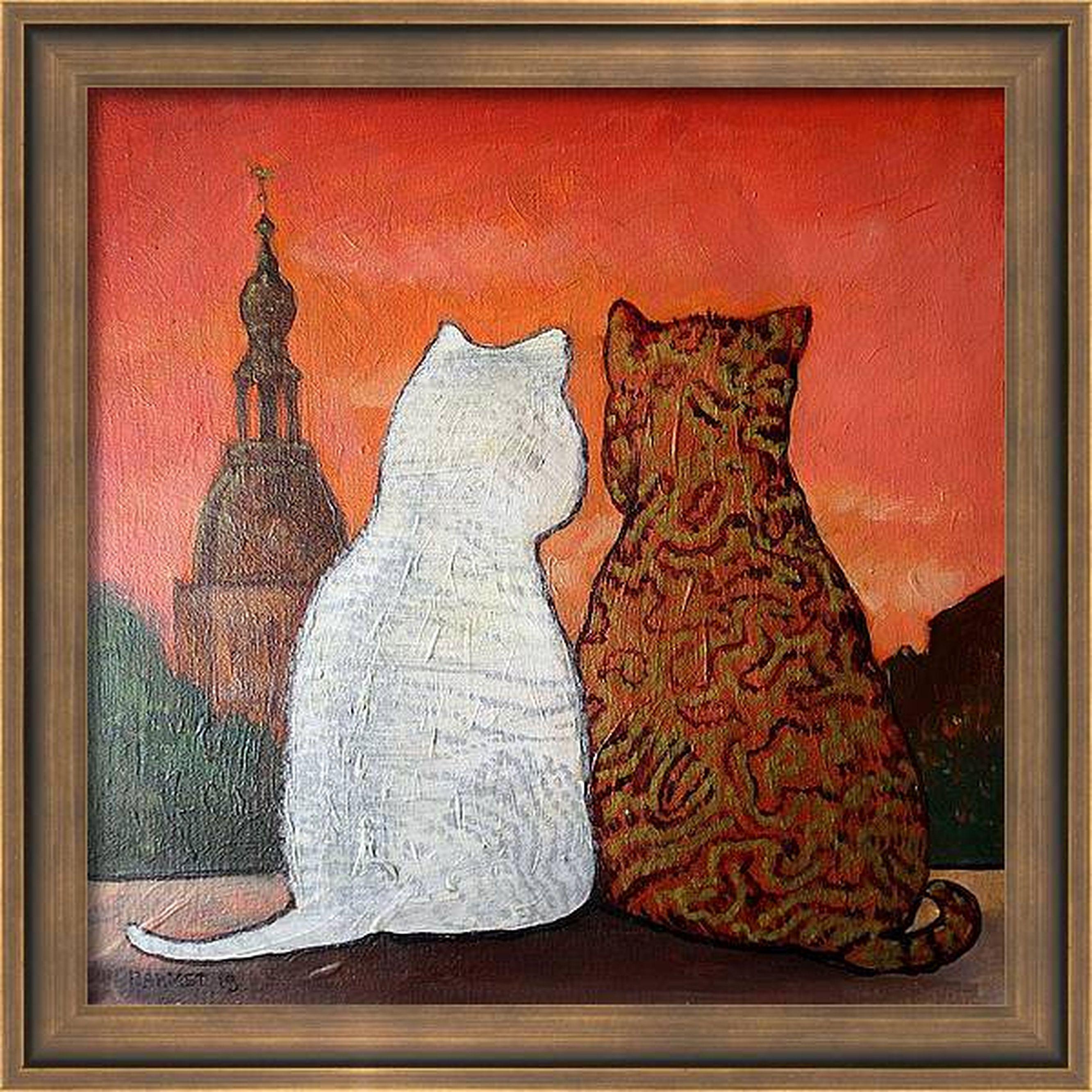 Al tramonto - Animal Painting Arancia di RAKHMET REDZHEPOV (RAMZI)