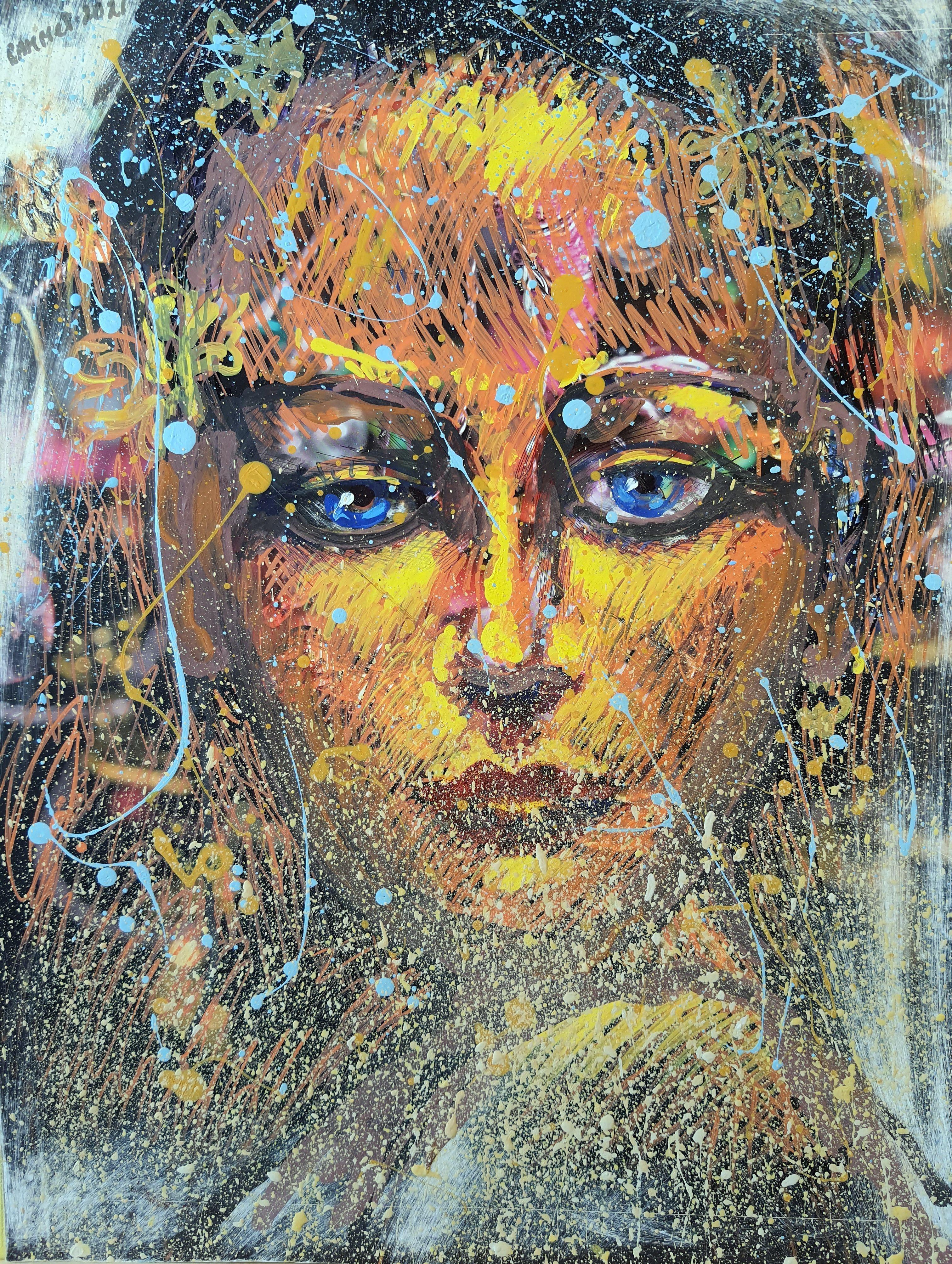 RAKHMET REDZHEPOV (RAMZI) Abstract Painting - Athinian