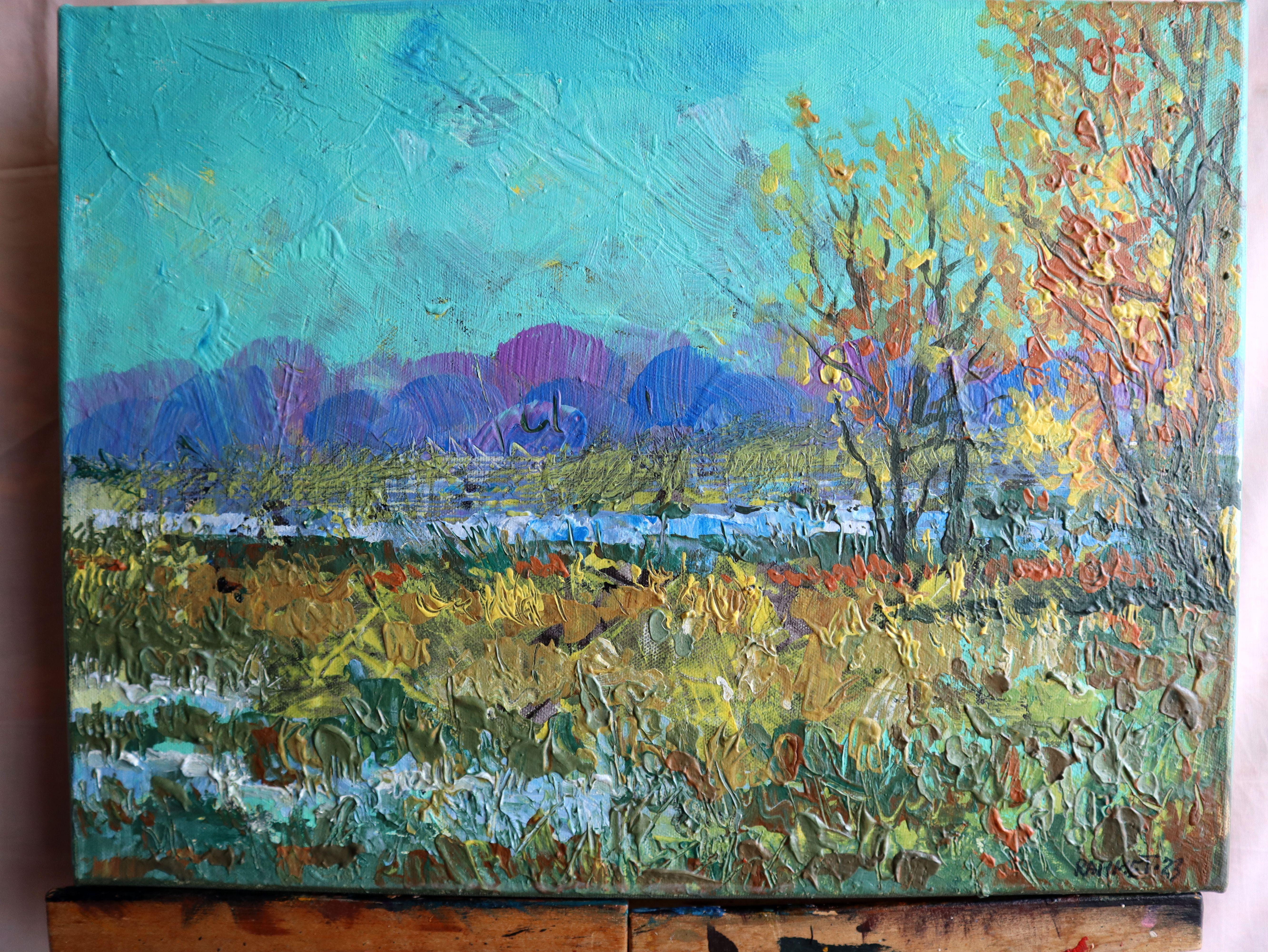 Glade d'autunno - Painting di RAKHMET REDZHEPOV (RAMZI)