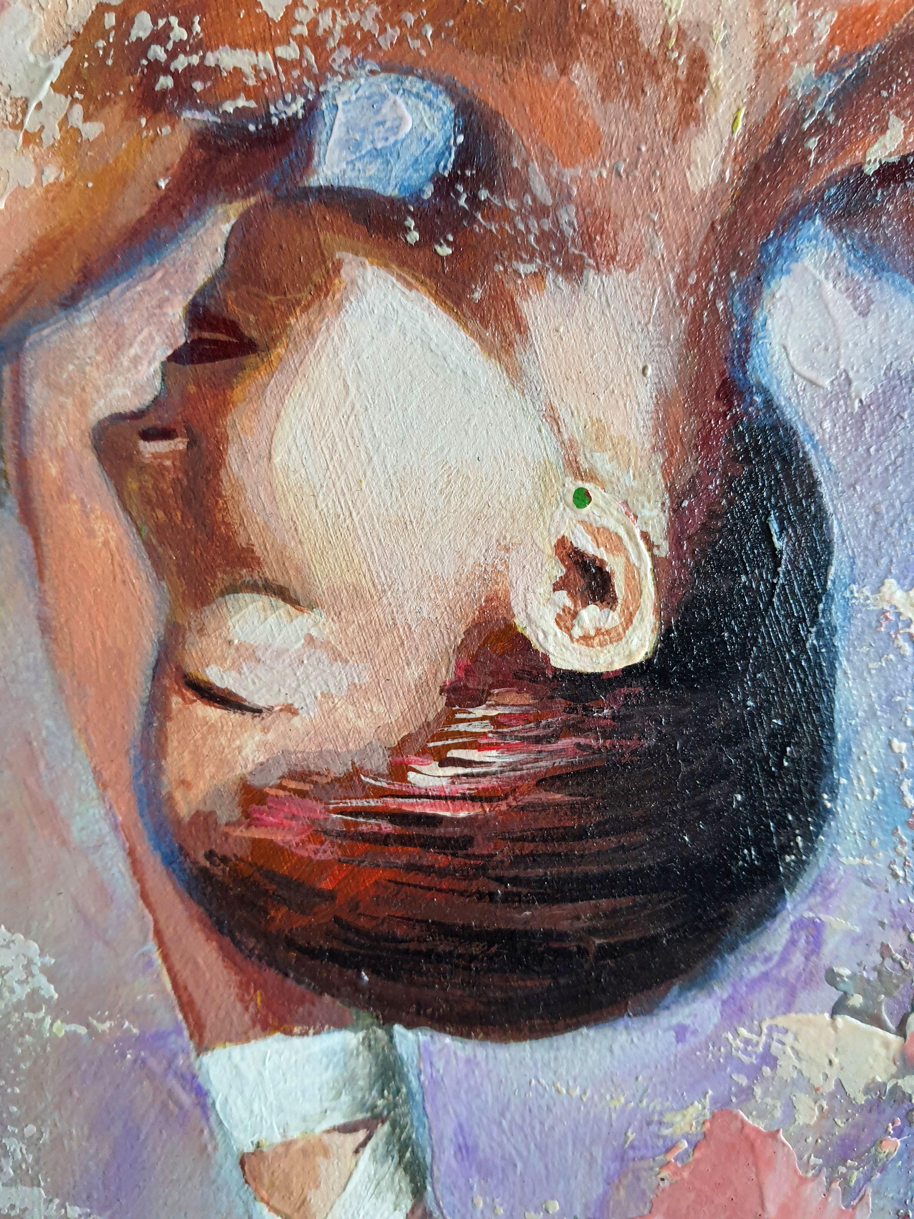 Ballerina 4 (Expressionismus), Painting, von RAKHMET REDZHEPOV (RAMZI)