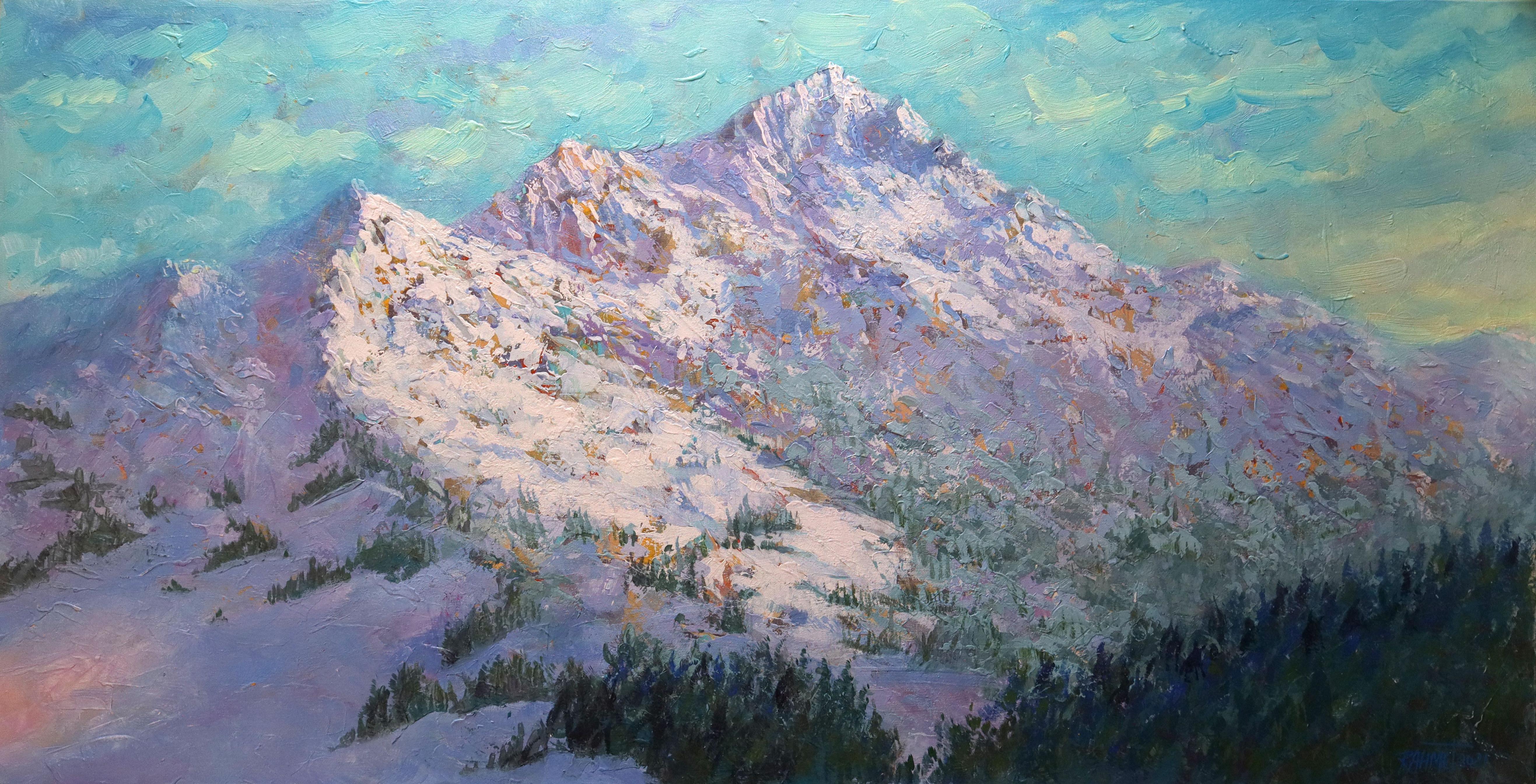 Landscape Painting RAKHMET REDZHEPOV (RAMZI) - De belles montagnes