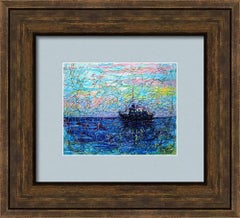 Beauty in the Sea Seascape Painting, Impasto, 22x28 cm, New