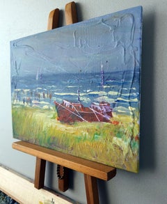 Before the Rain: Vibrant Landscape Painting in Impasto, 18x24 cm