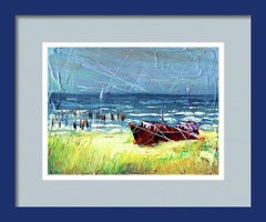 Before the Rain: Vibrant Landscape Painting in Impasto, 18x24 cm
