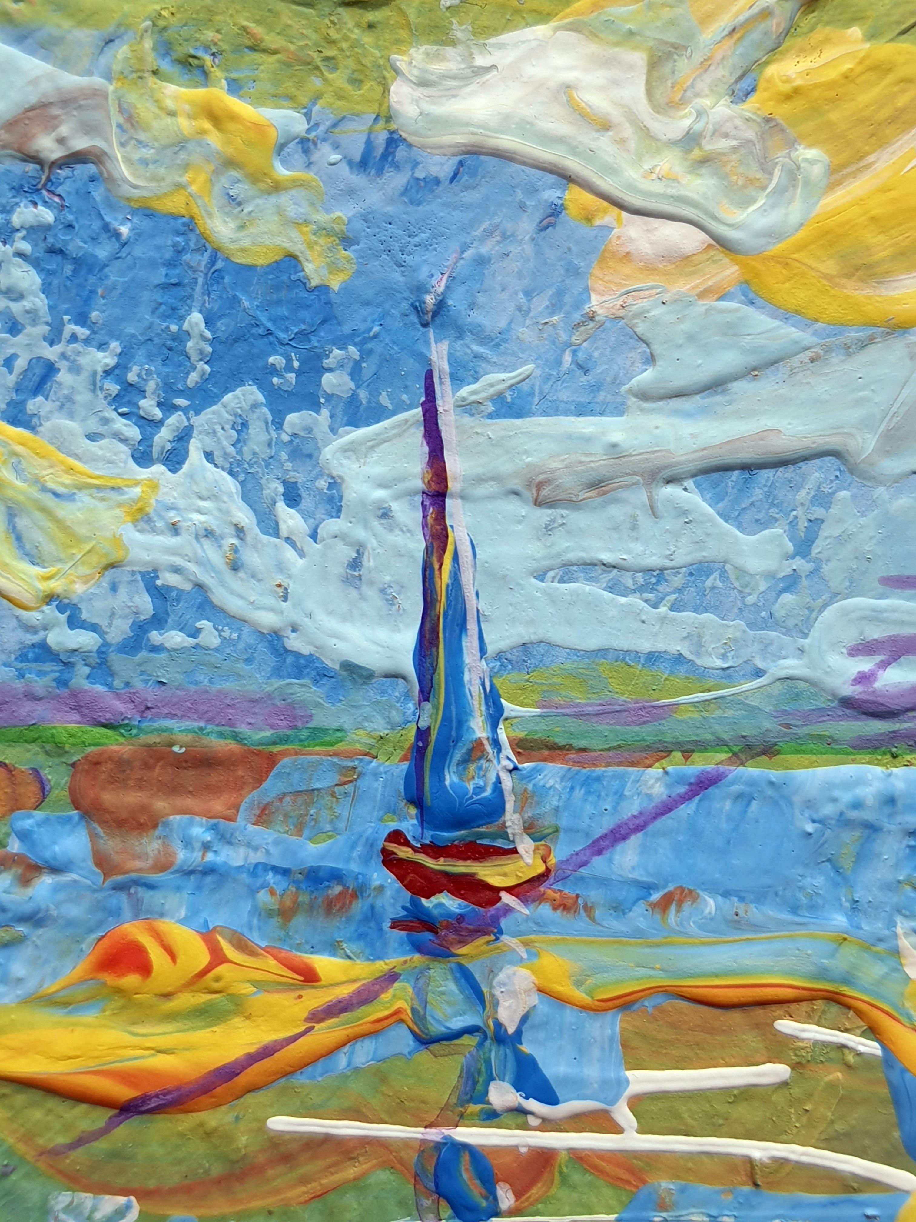 Before the Storm - Expressionist Painting by RAKHMET REDZHEPOV (RAMZI)
