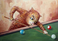 Billiard Player   original painting