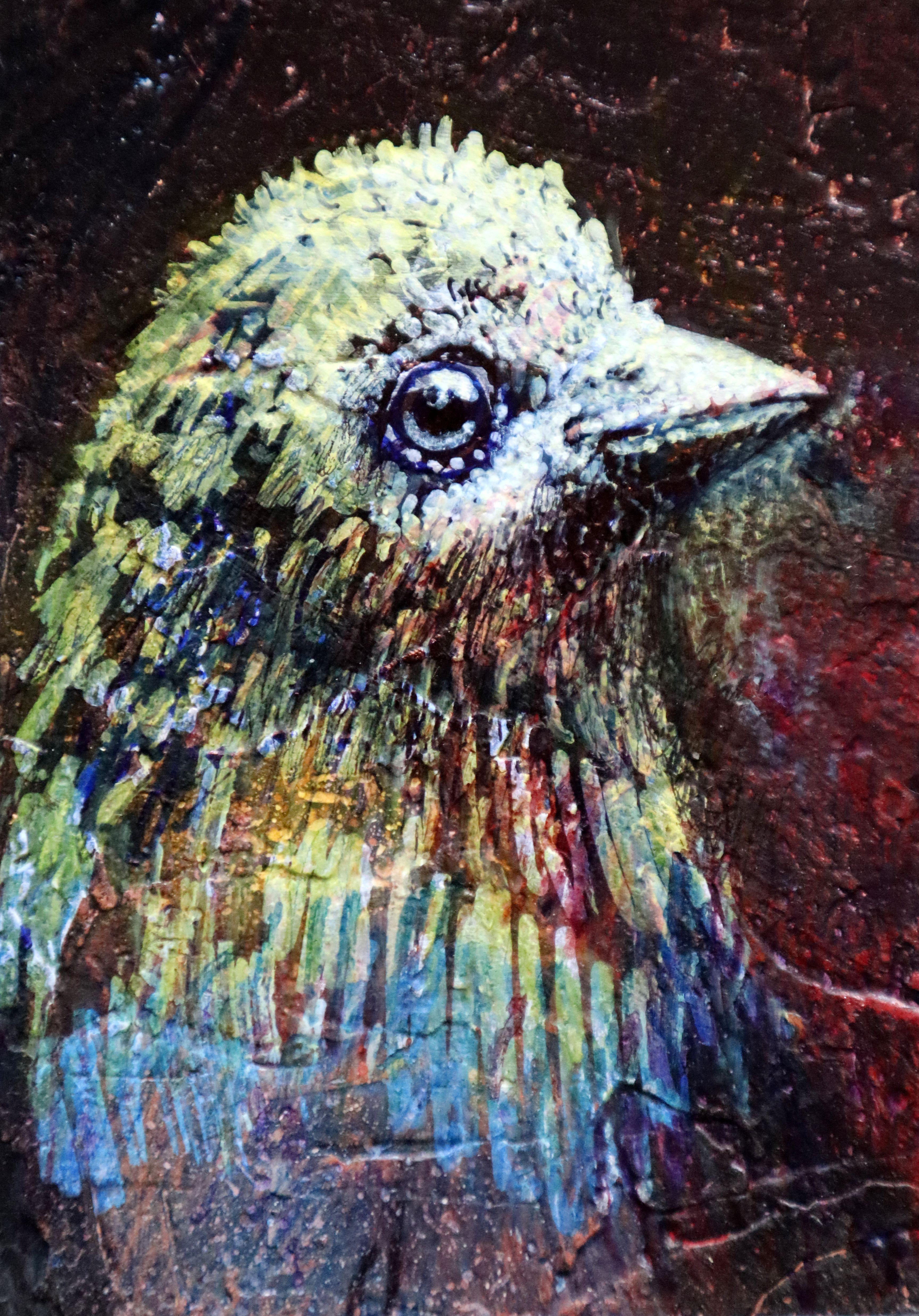 BIRD  19 - Painting by RAKHMET REDZHEPOV (RAMZI)