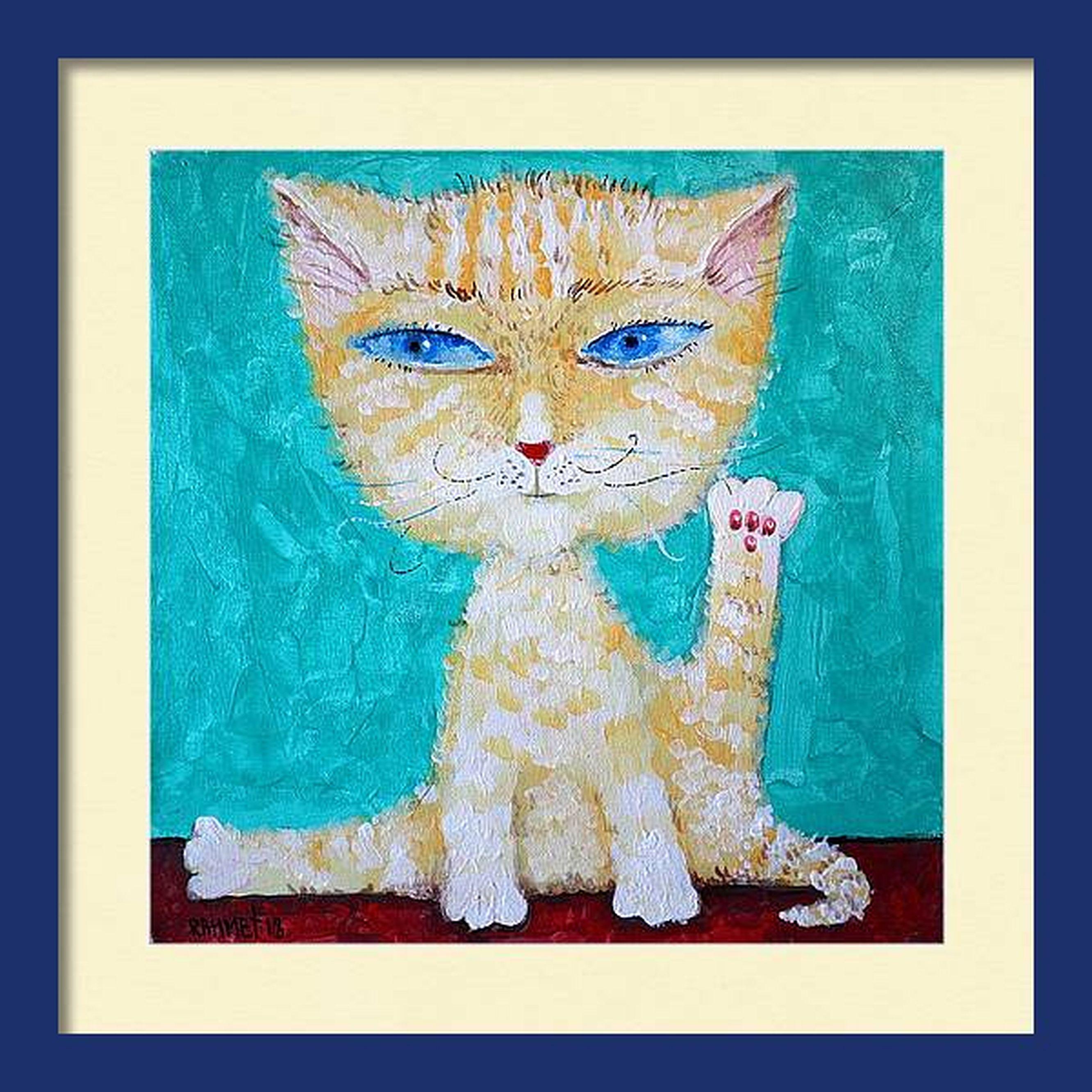 BLAU BLAU – Painting von RAKHMET REDZHEPOV (RAMZI)