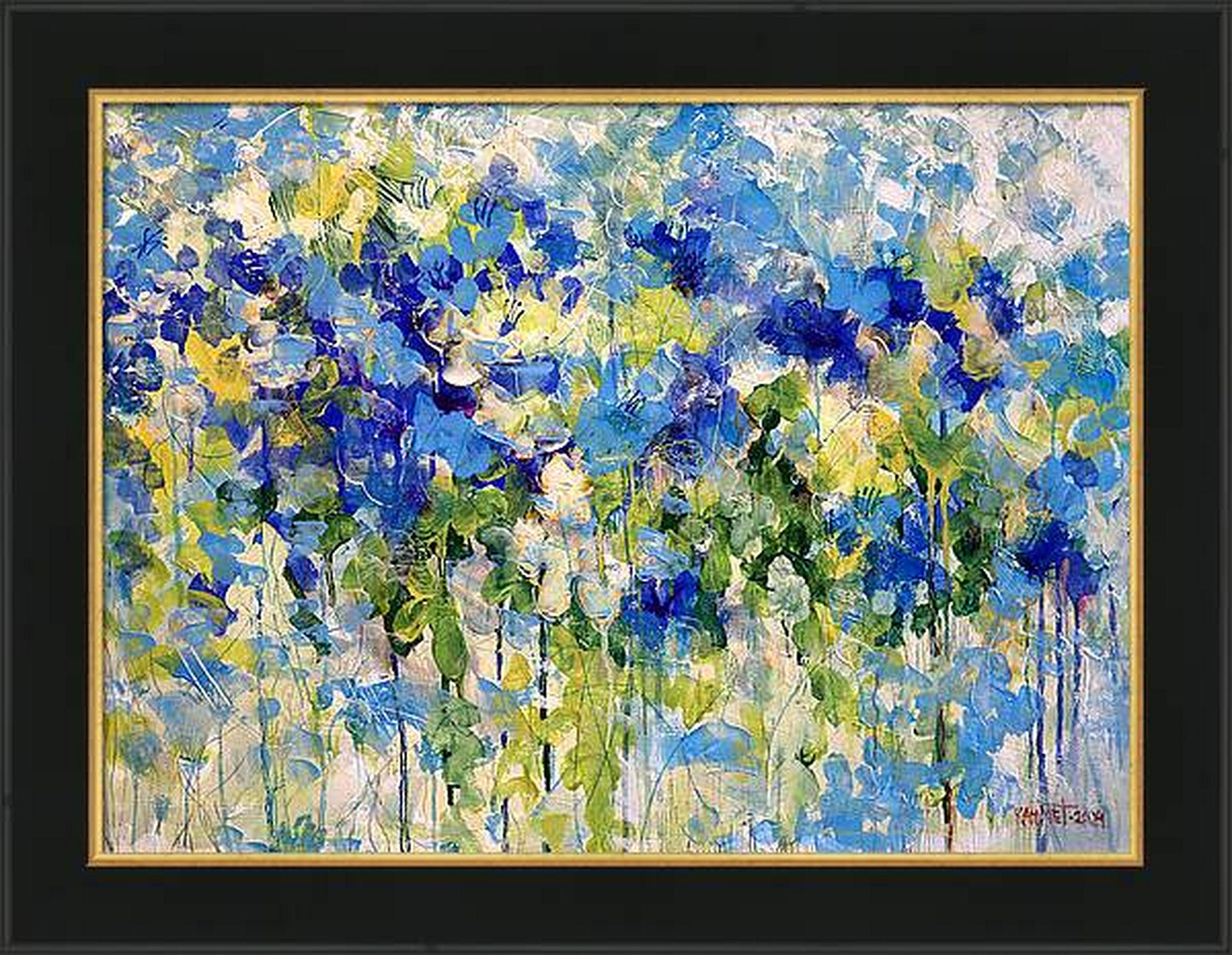BLUE - Gray Landscape Painting by RAKHMET REDZHEPOV (RAMZI)
