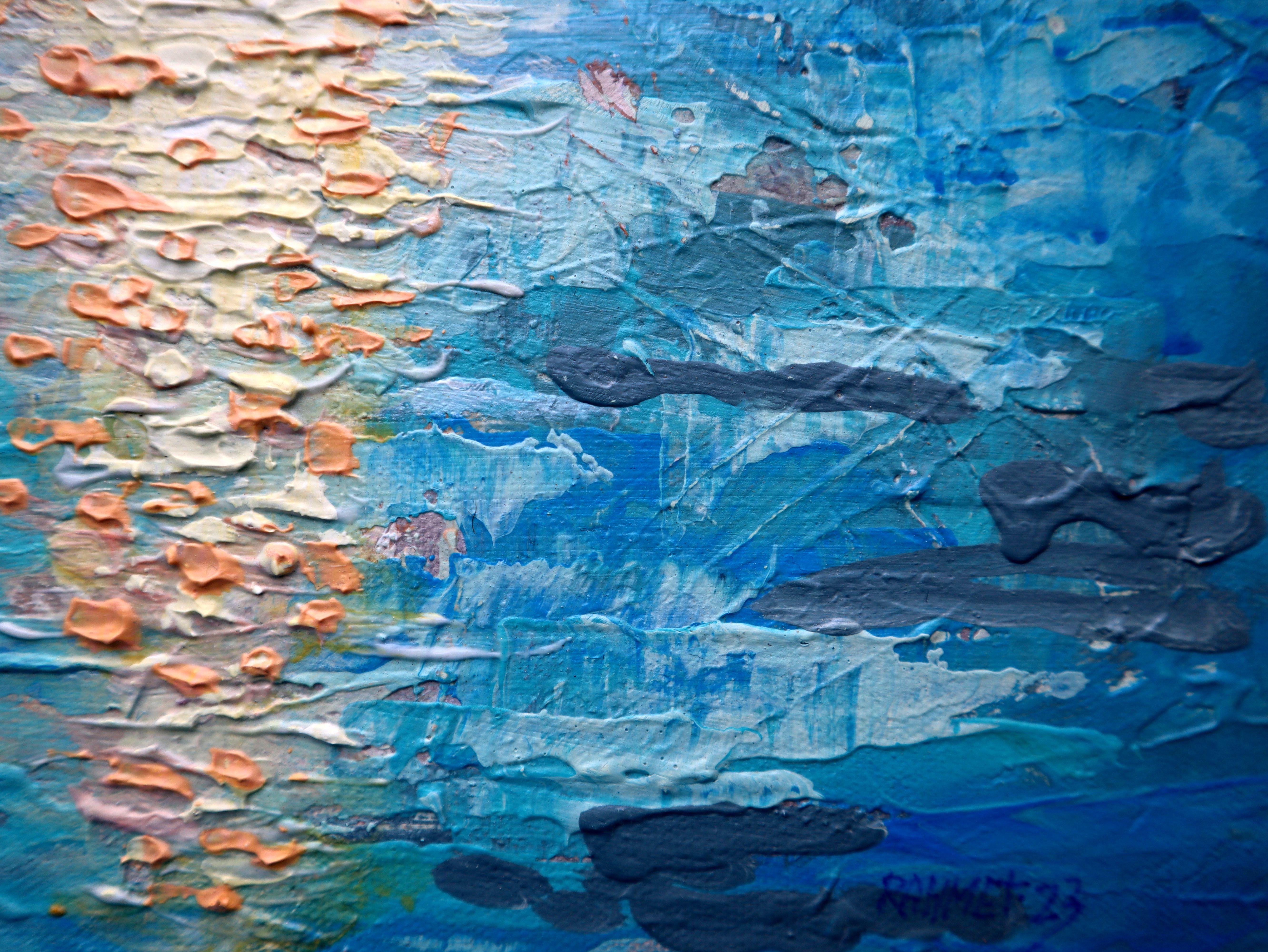 Blue Sail - Painting by RAKHMET REDZHEPOV (RAMZI)
