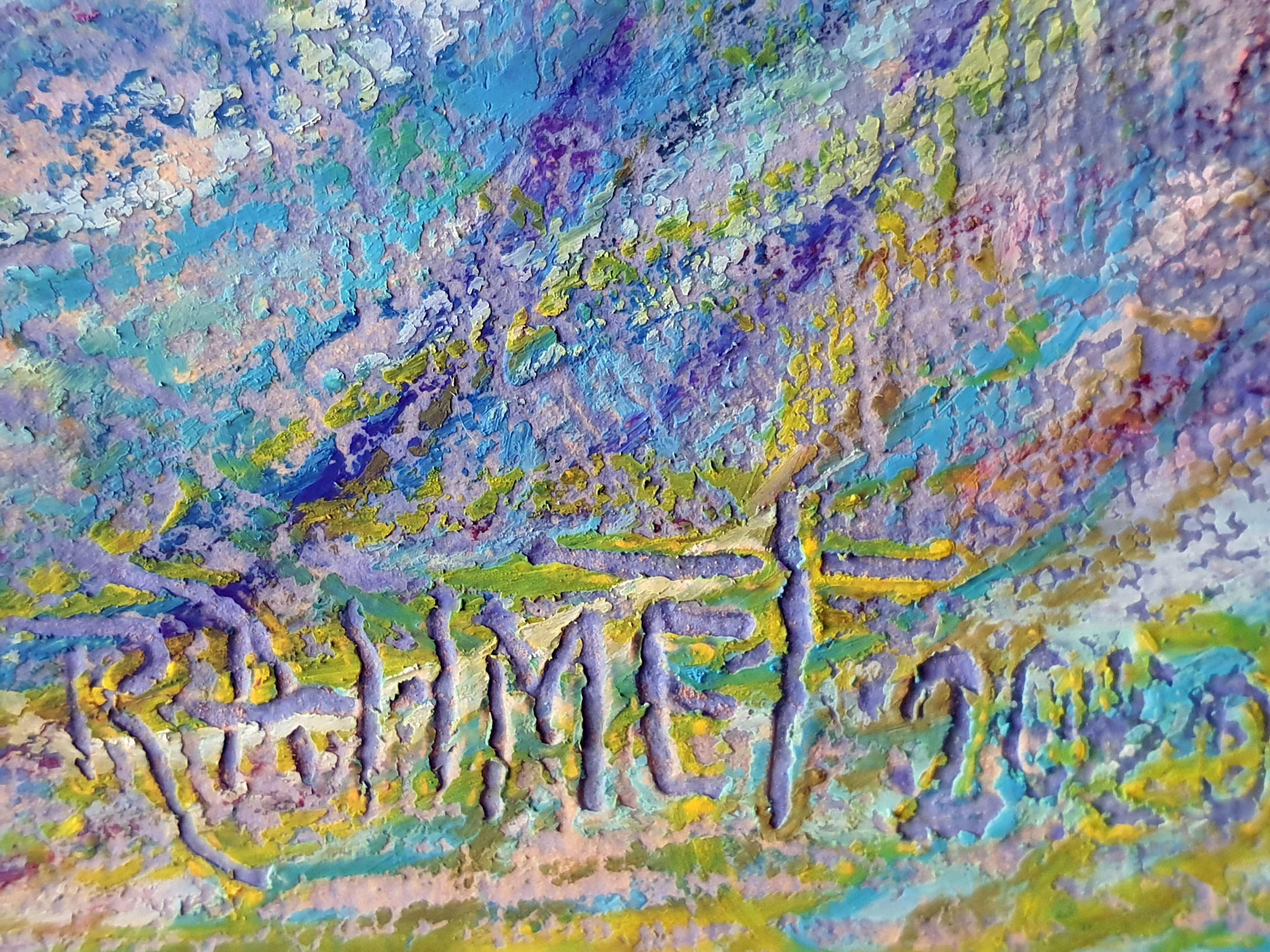 Boats in the Bay - Painting by RAKHMET REDZHEPOV (RAMZI)