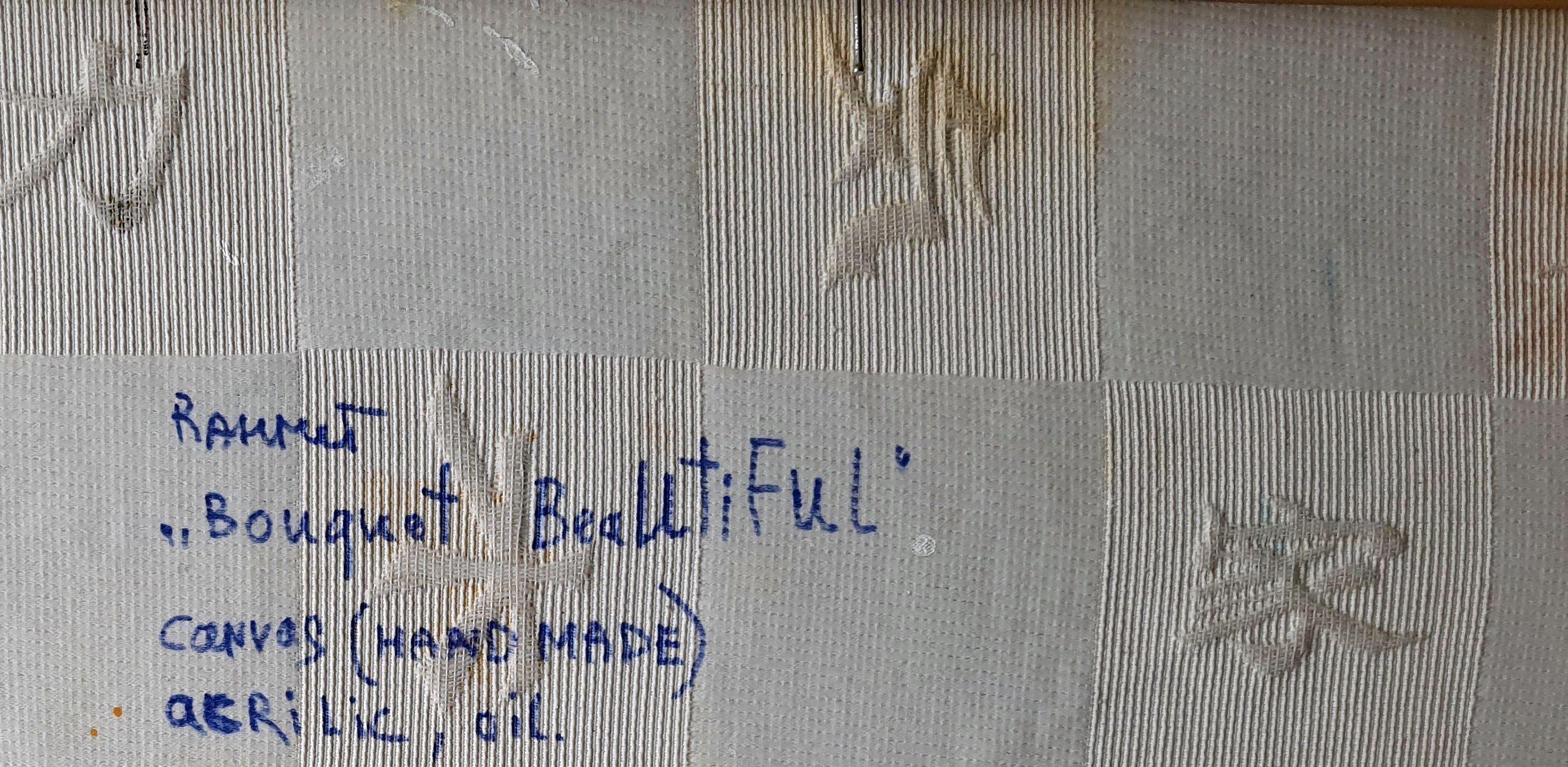 Belle peinture à l'huile originale Bouquet en vente 7