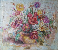 Belle peinture à l'huile originale Bouquet