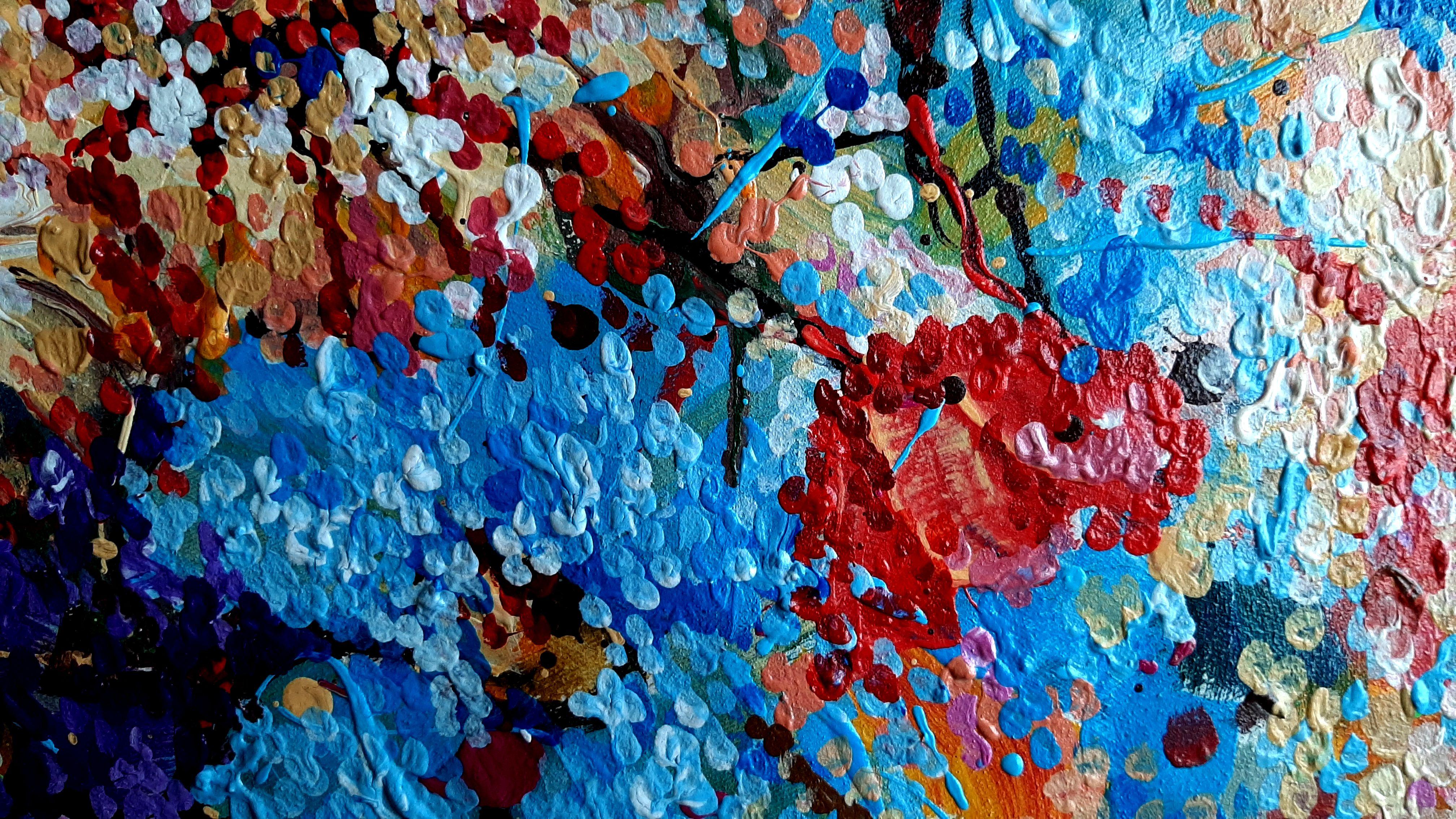 Blumenstrauß – Painting von RAKHMET REDZHEPOV (RAMZI)