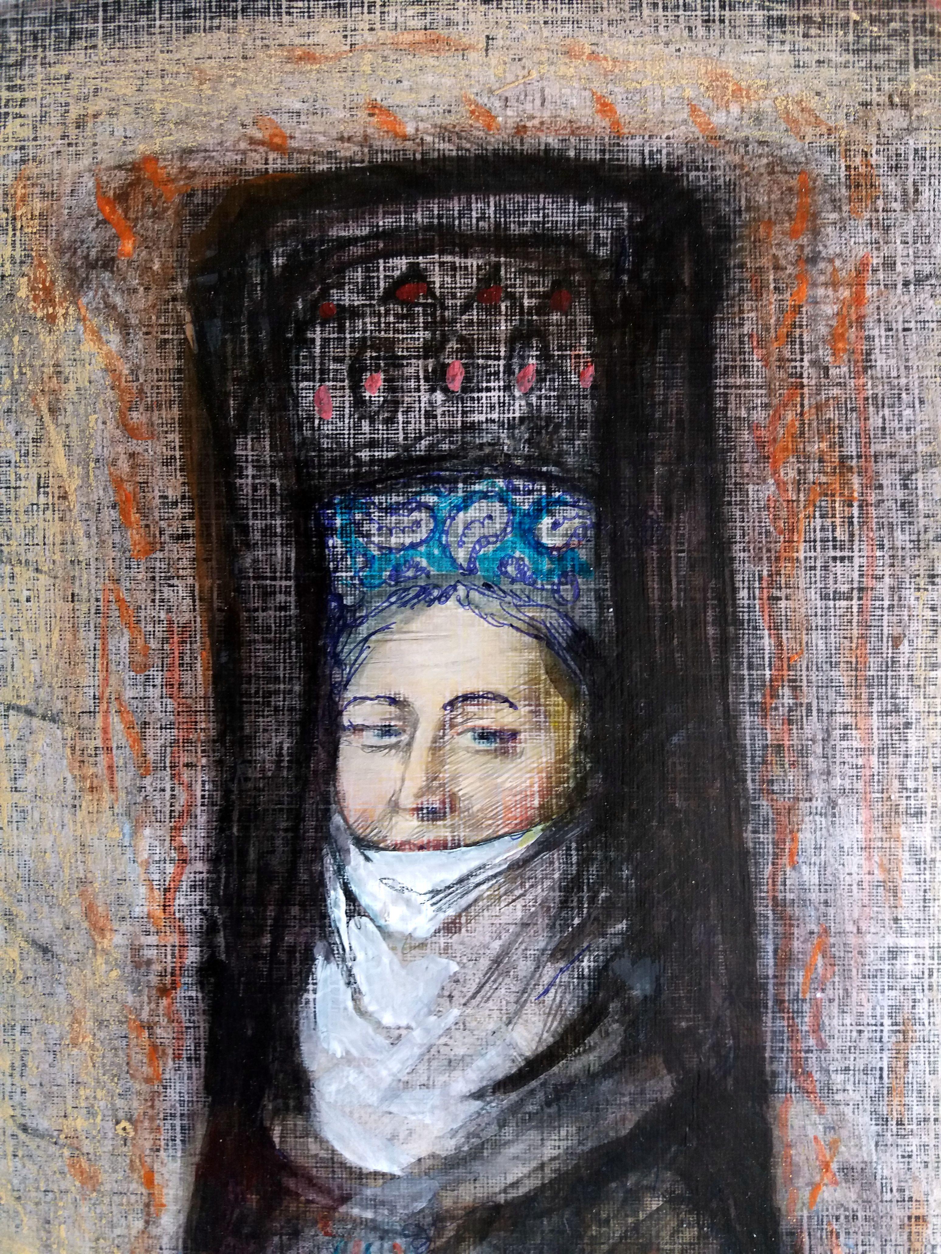 Capricornus. Originalgemälde – Painting von RAKHMET REDZHEPOV (RAMZI)