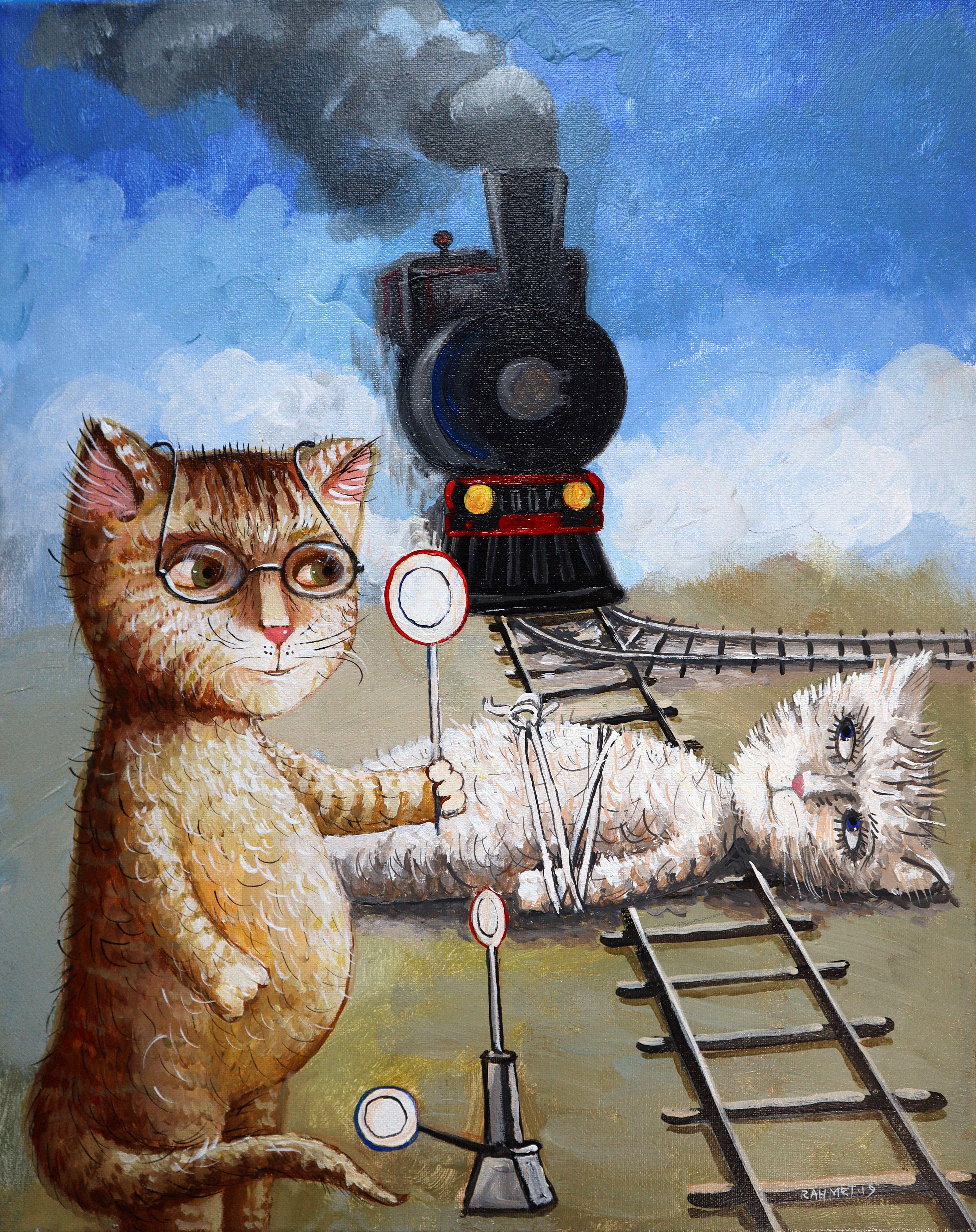 GATTI - Painting di RAKHMET REDZHEPOV (RAMZI)