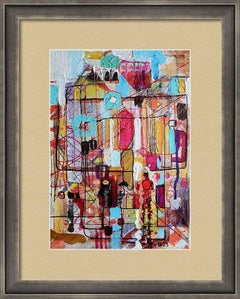 Città 10. Pittura originale astratta