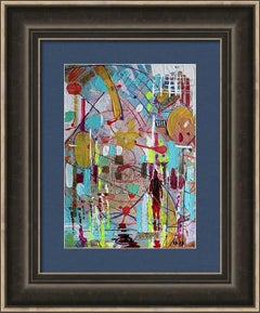 Città 11. Pittura originale astratta