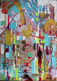 Città 11. Pittura originale astratta