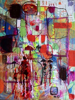 City 12. Abstract original painting