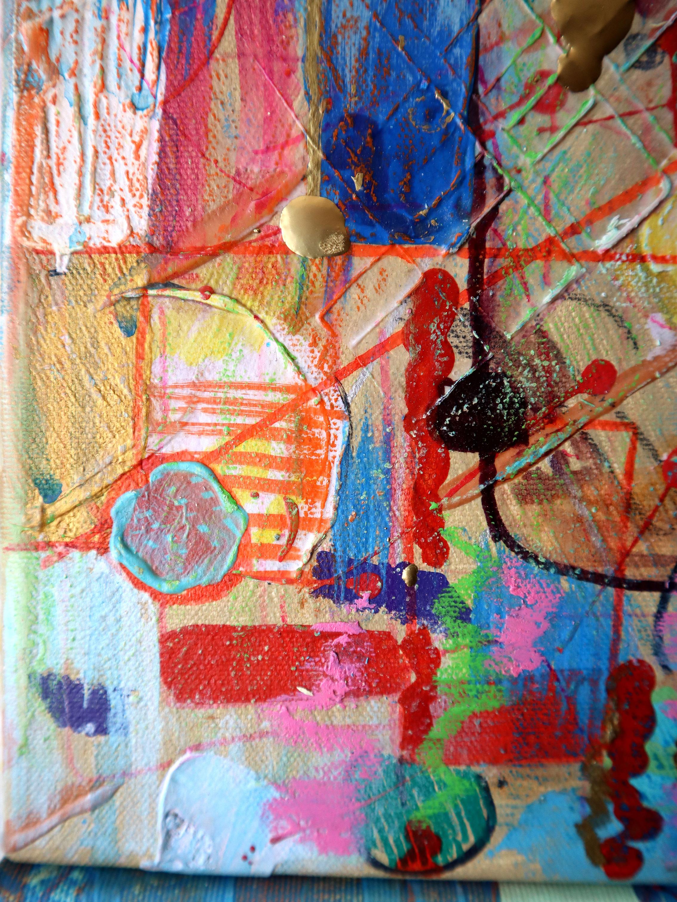 Ville 14. Peinture abstraite originale en vente 9
