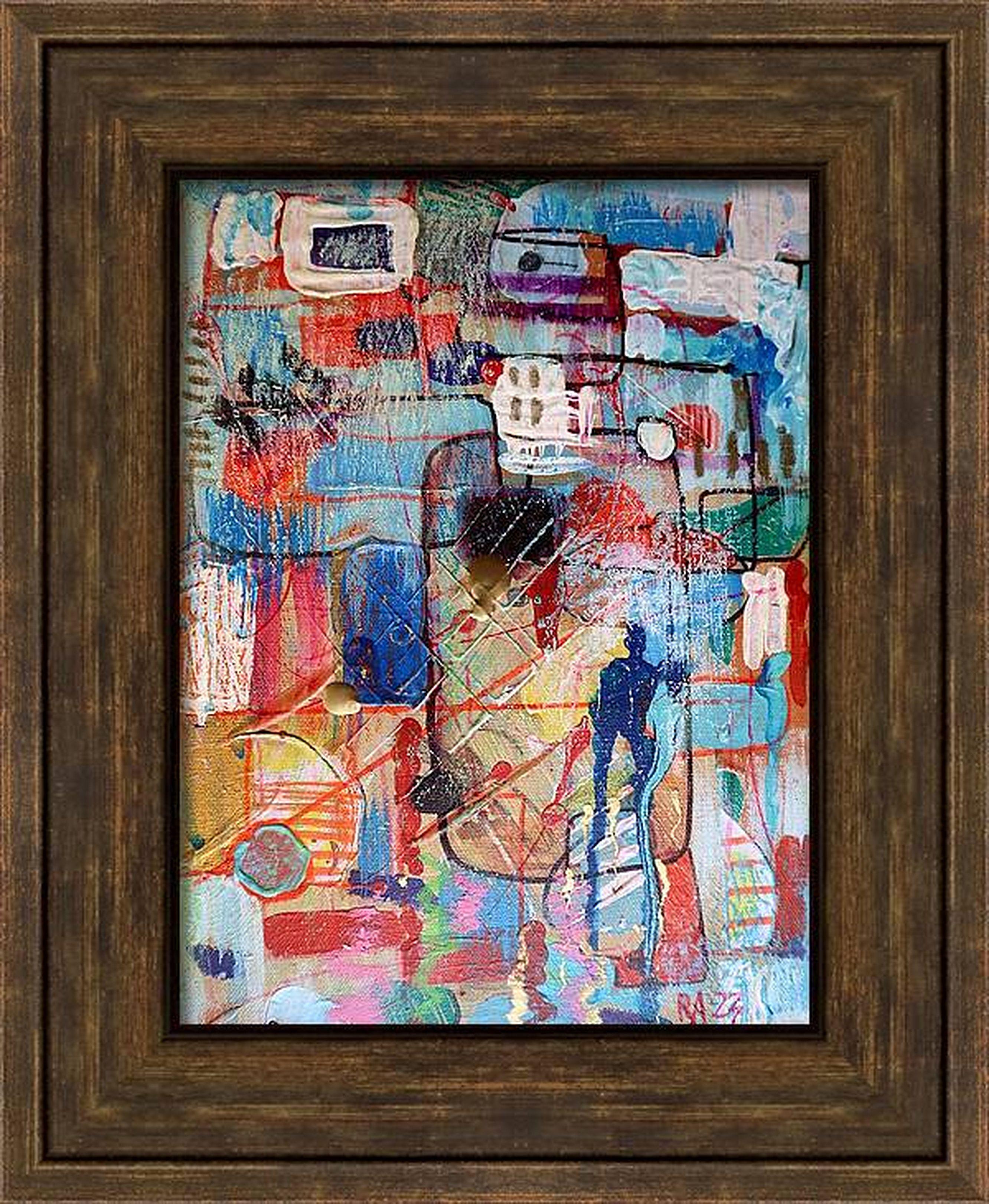 Ville 14. Peinture abstraite originale en vente 2
