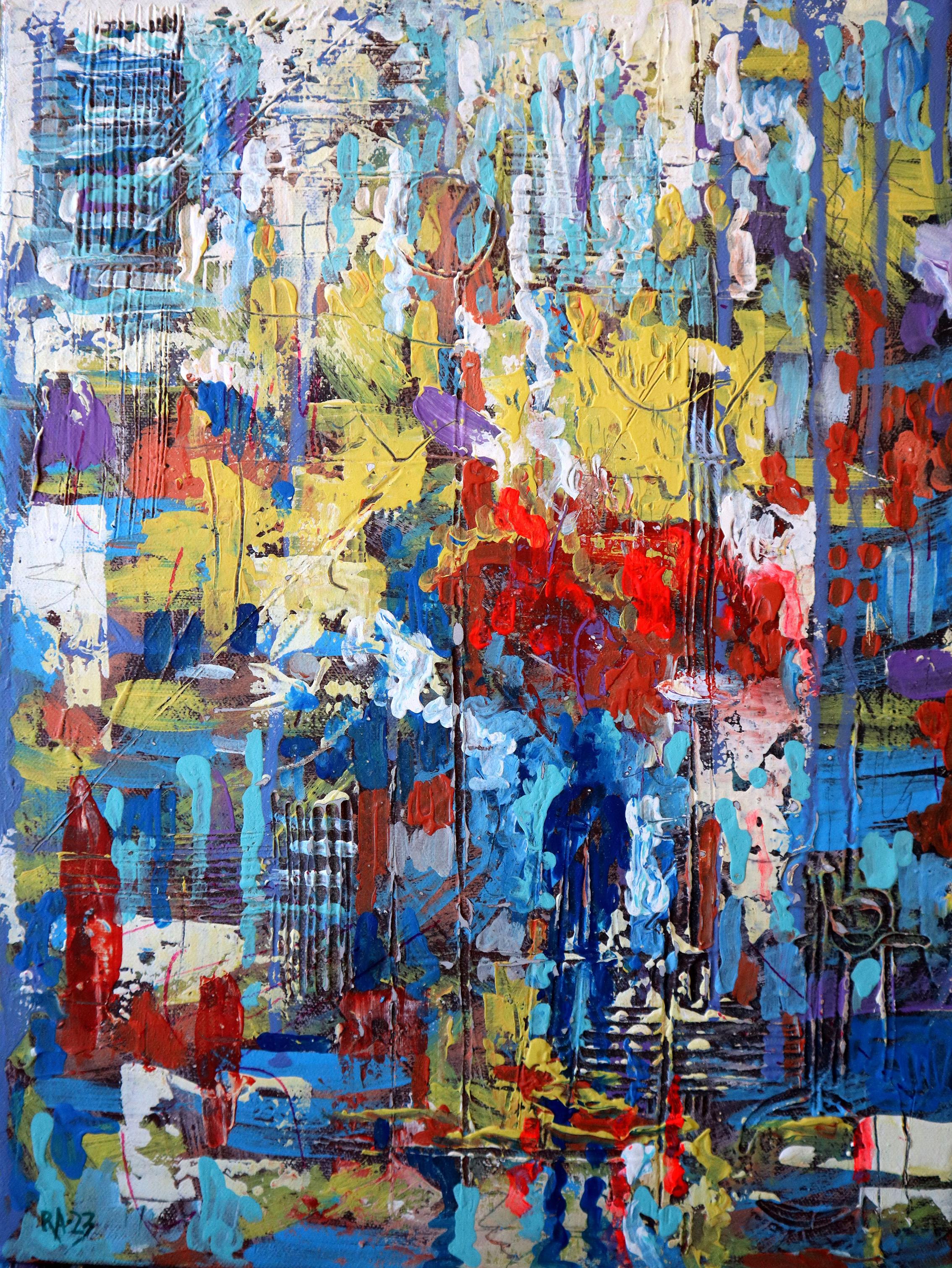 Ville 15. Peinture abstraite originale
