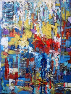 Ville 15. Peinture abstraite originale