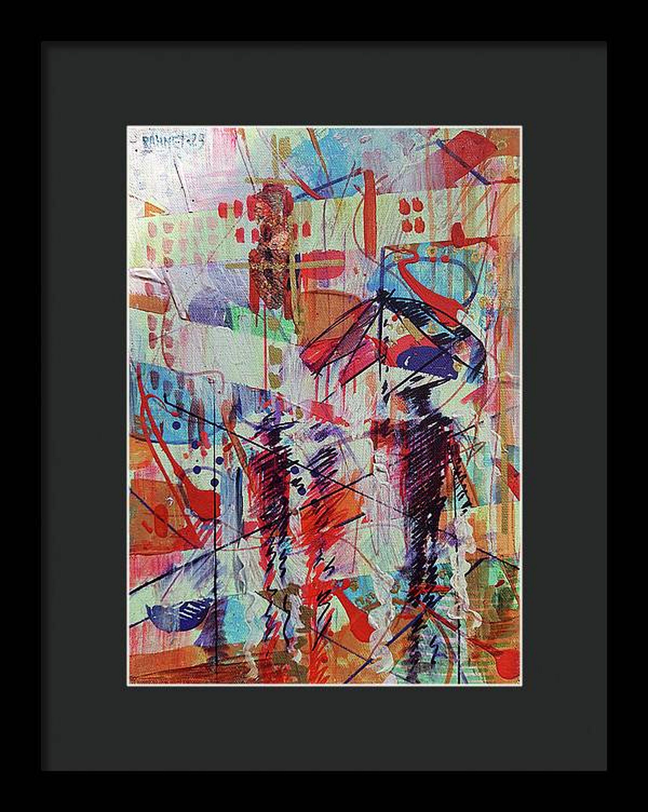 City 2. Abstraktes Originalgemälde im Angebot 11