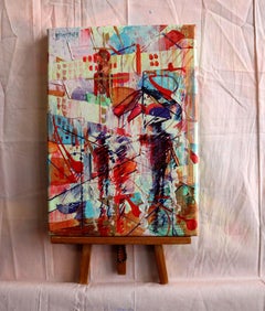 City 2. Abstract original painting