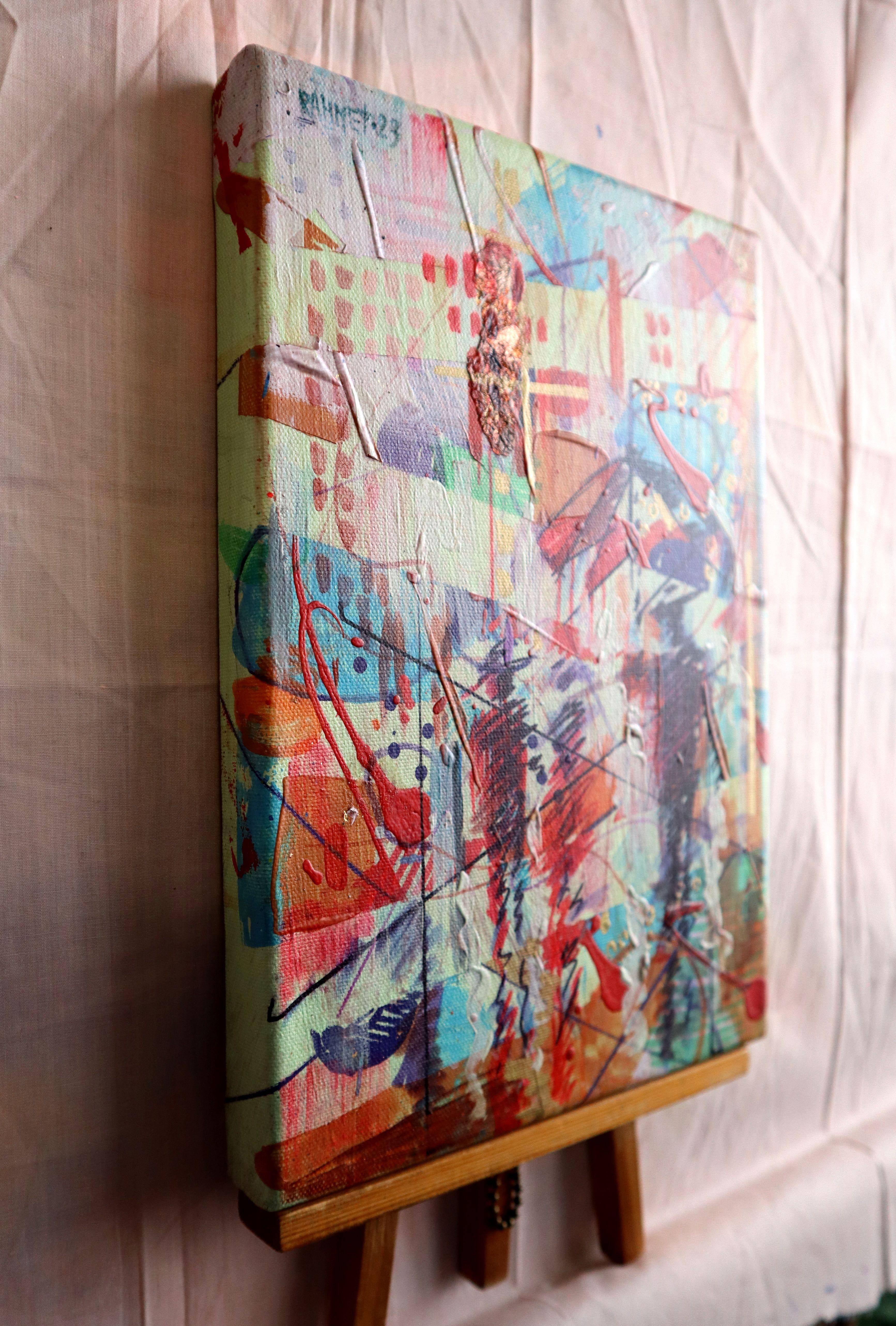 City 2. Abstraktes Originalgemälde (Abstrakter Impressionismus), Painting, von RAKHMET REDZHEPOV (RAMZI)