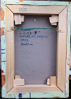 City 4. Abstract original painting