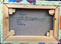 City 5. Abstract original painting