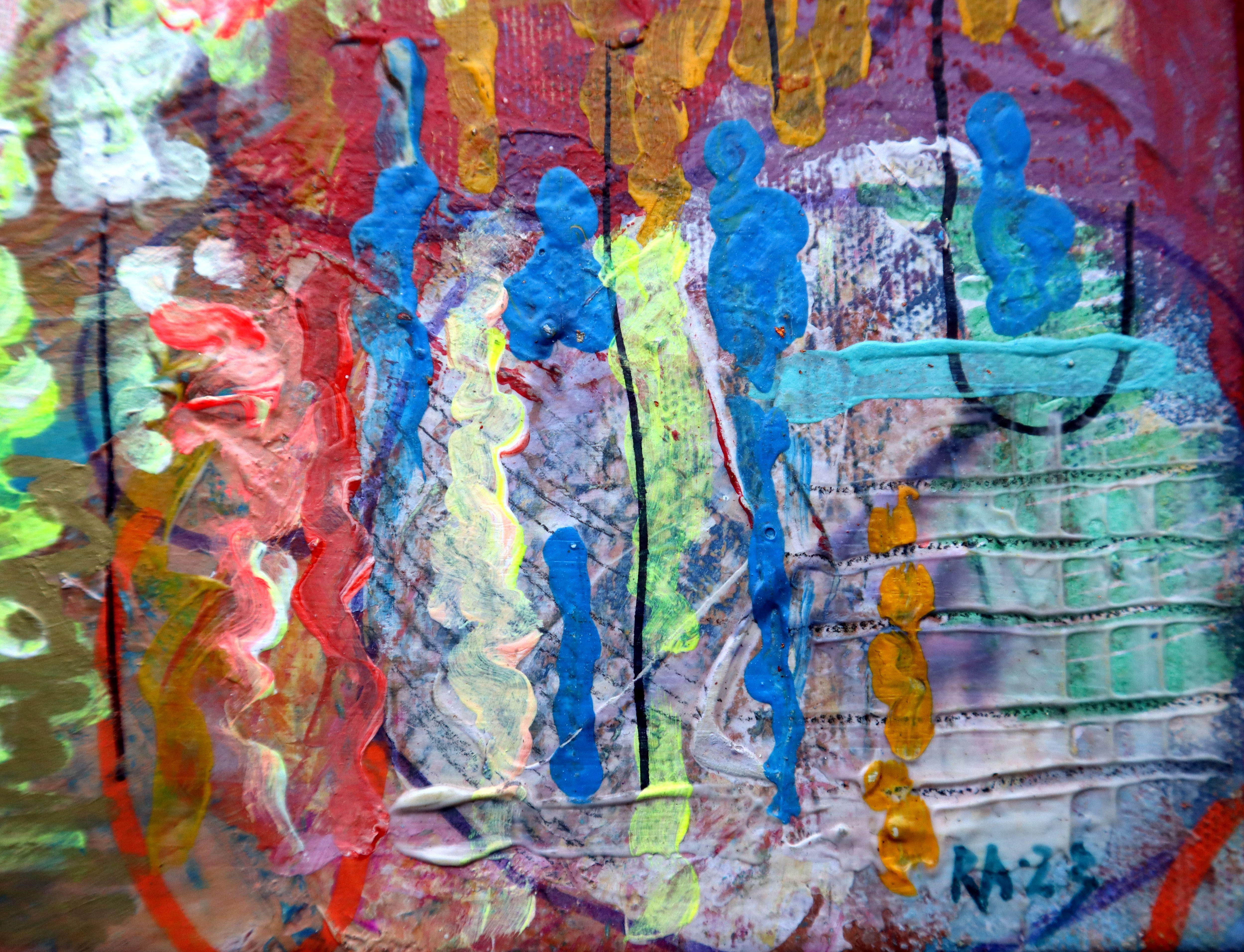 City 6. Peinture originale abstraite en vente 5