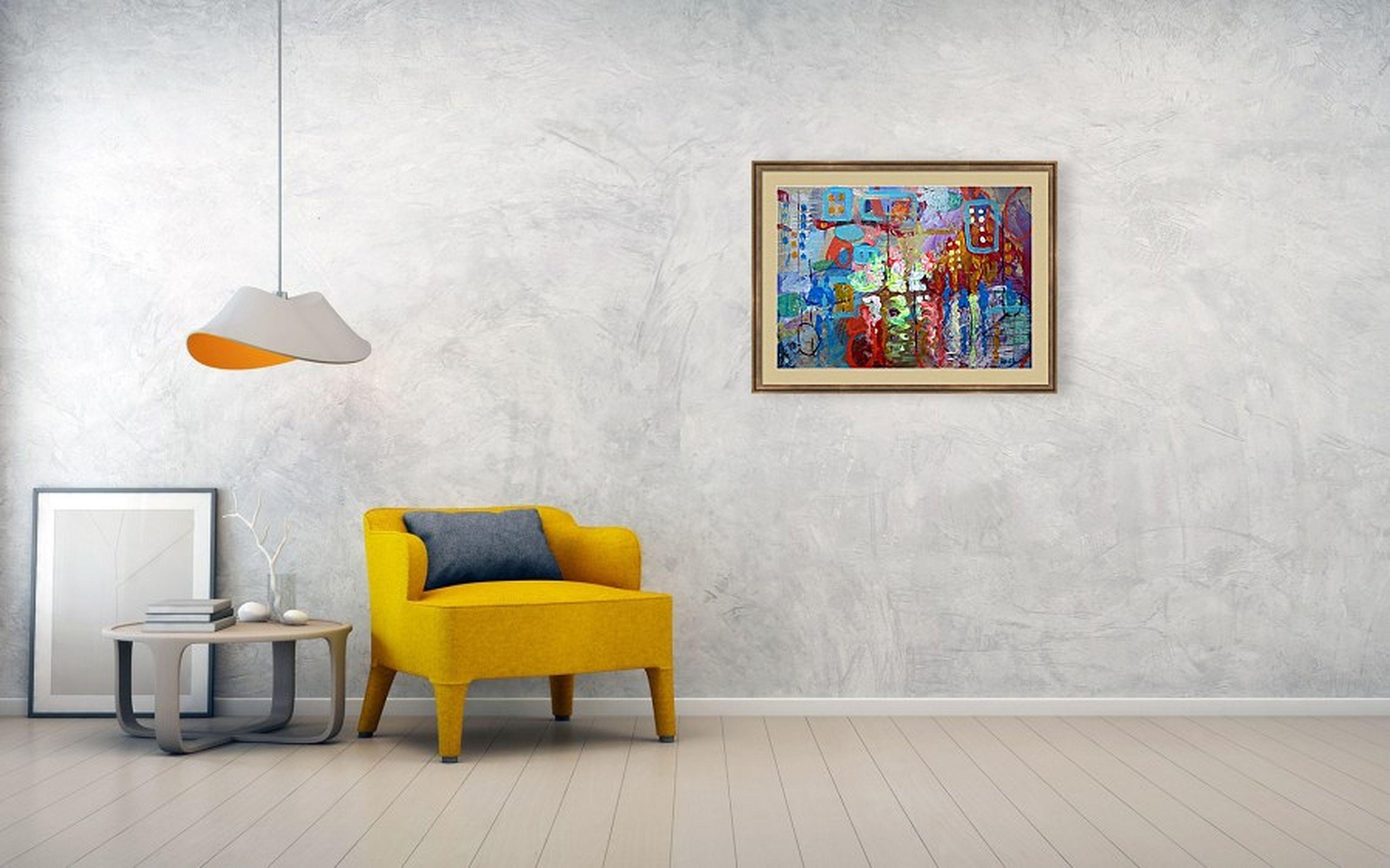 City 6. Peinture originale abstraite en vente 3