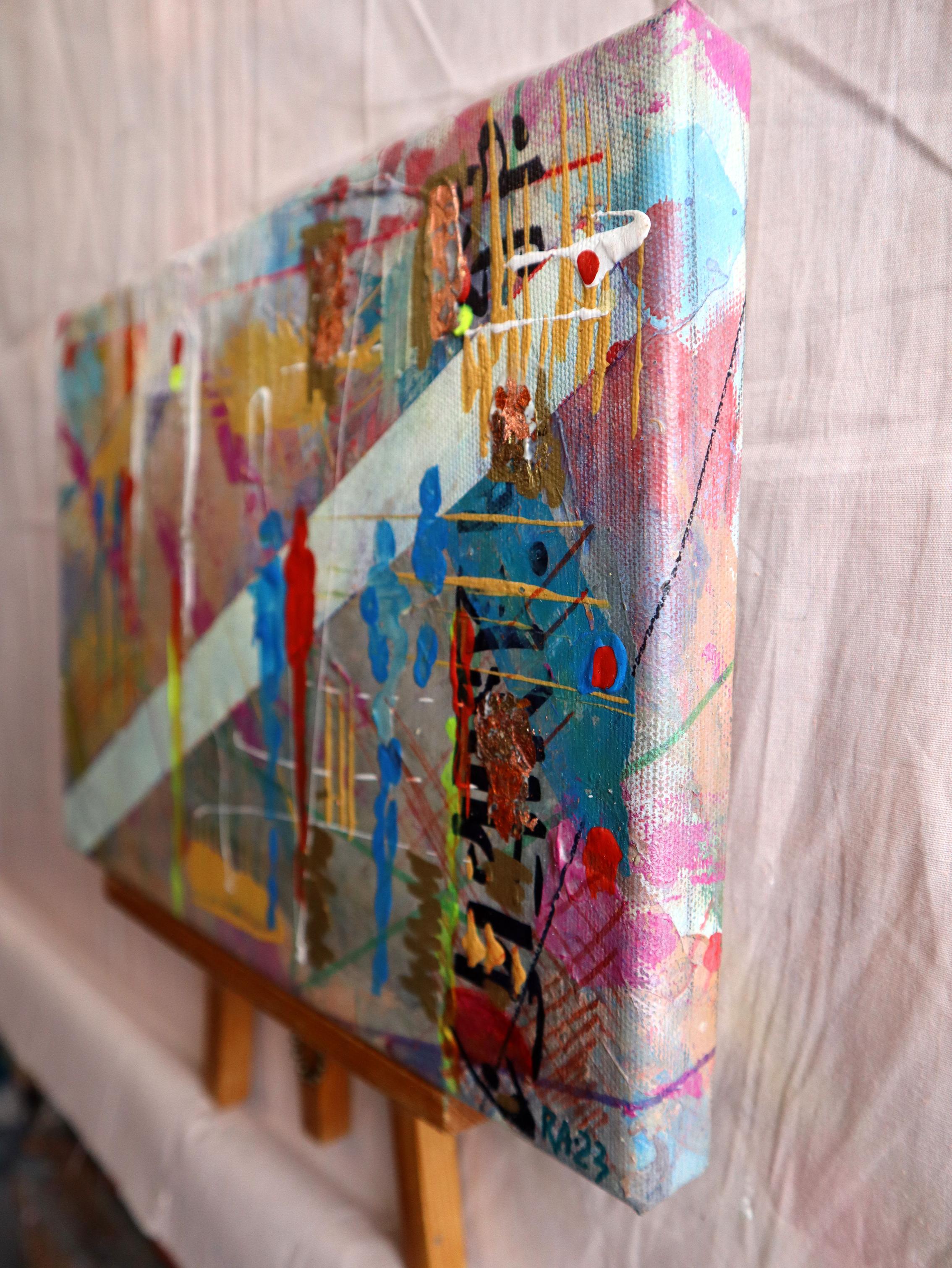 City 8. Abstract original painting For Sale 5