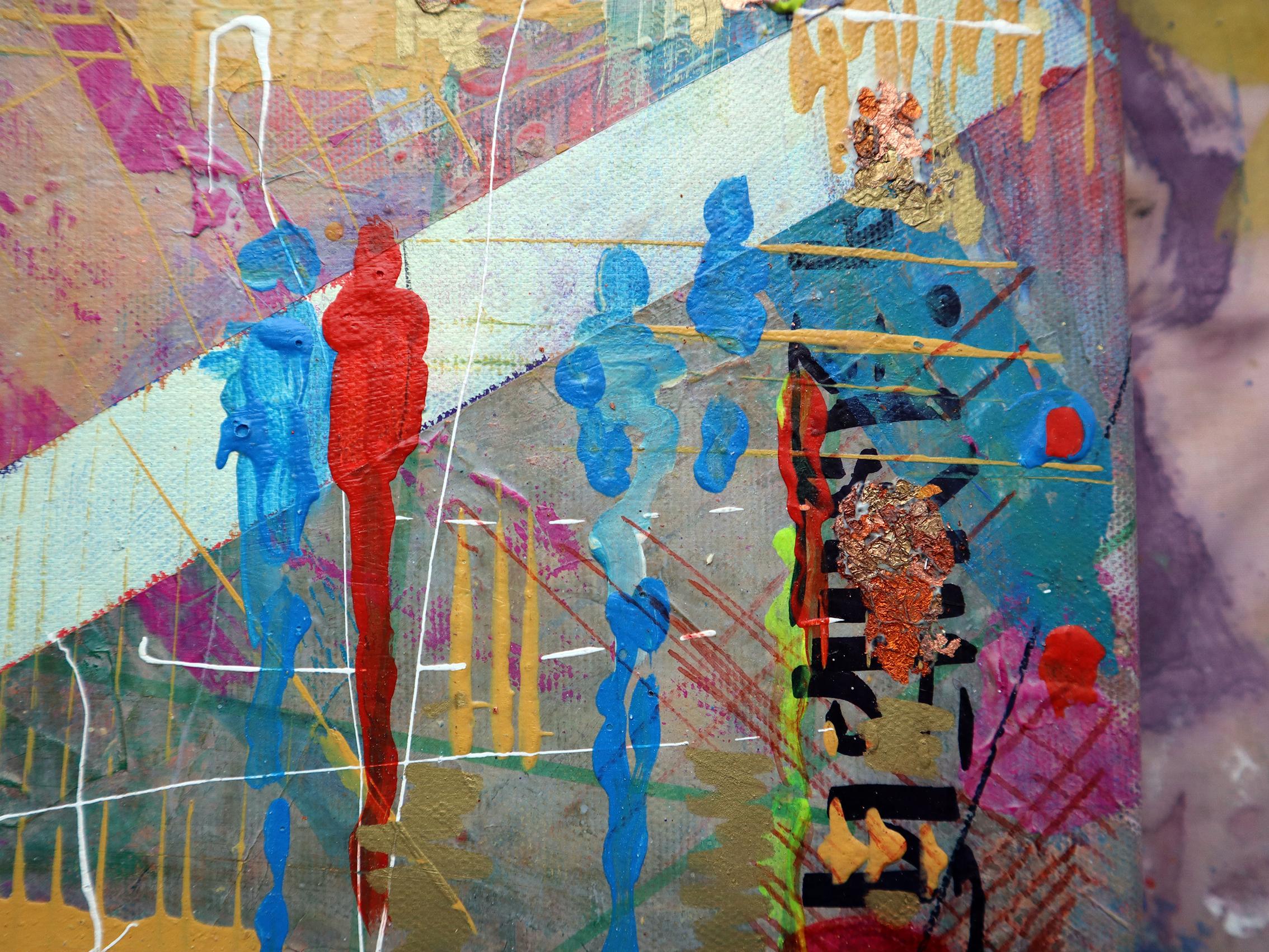 City 8. Abstract original painting For Sale 7