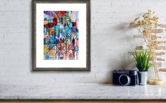 City 9. Abstract original painting