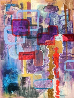 City and Light. Pittura originale astratta