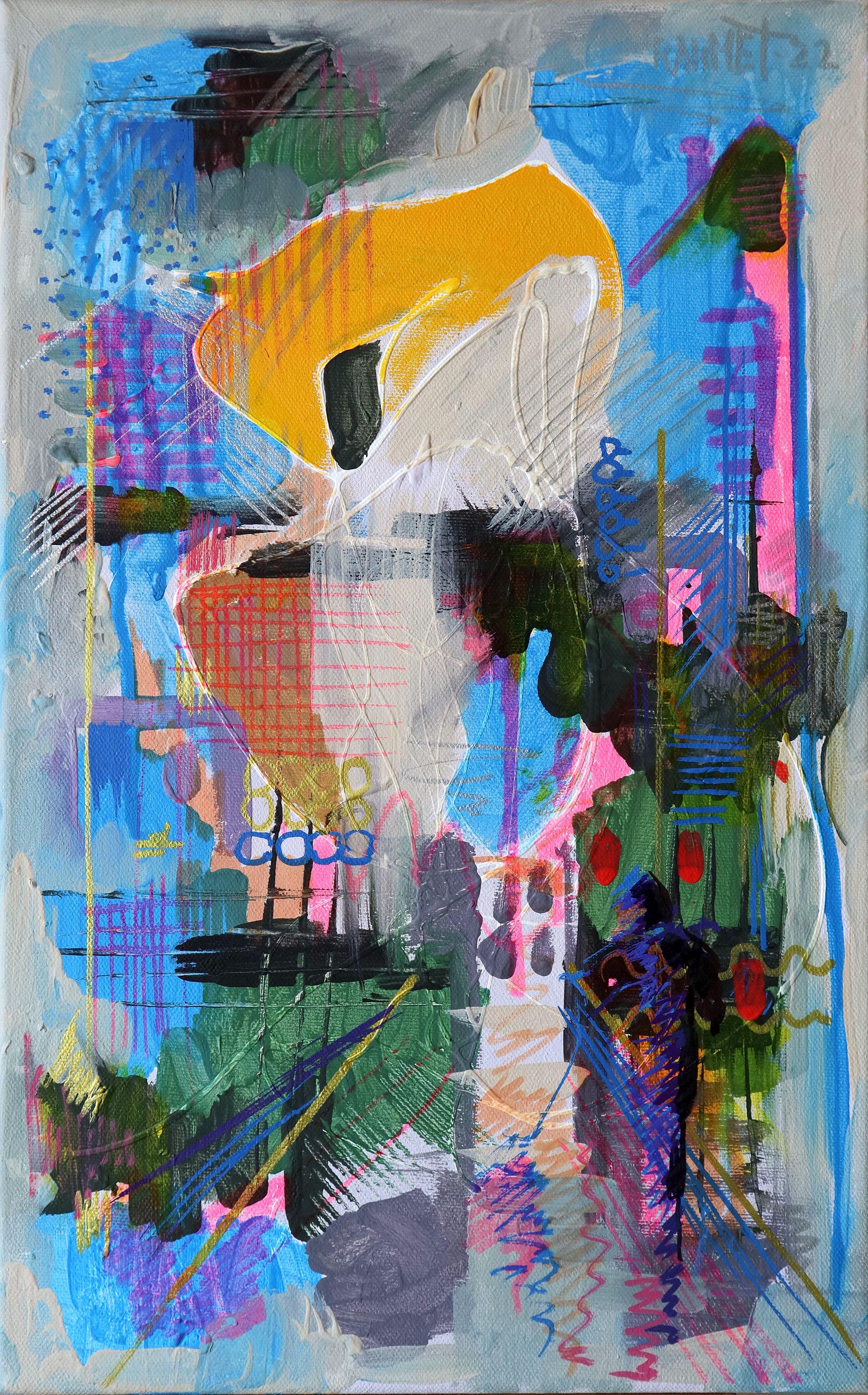 Stadtskizzen 2 (Abstrakter Expressionismus), Painting, von RAKHMET REDZHEPOV (RAMZI)