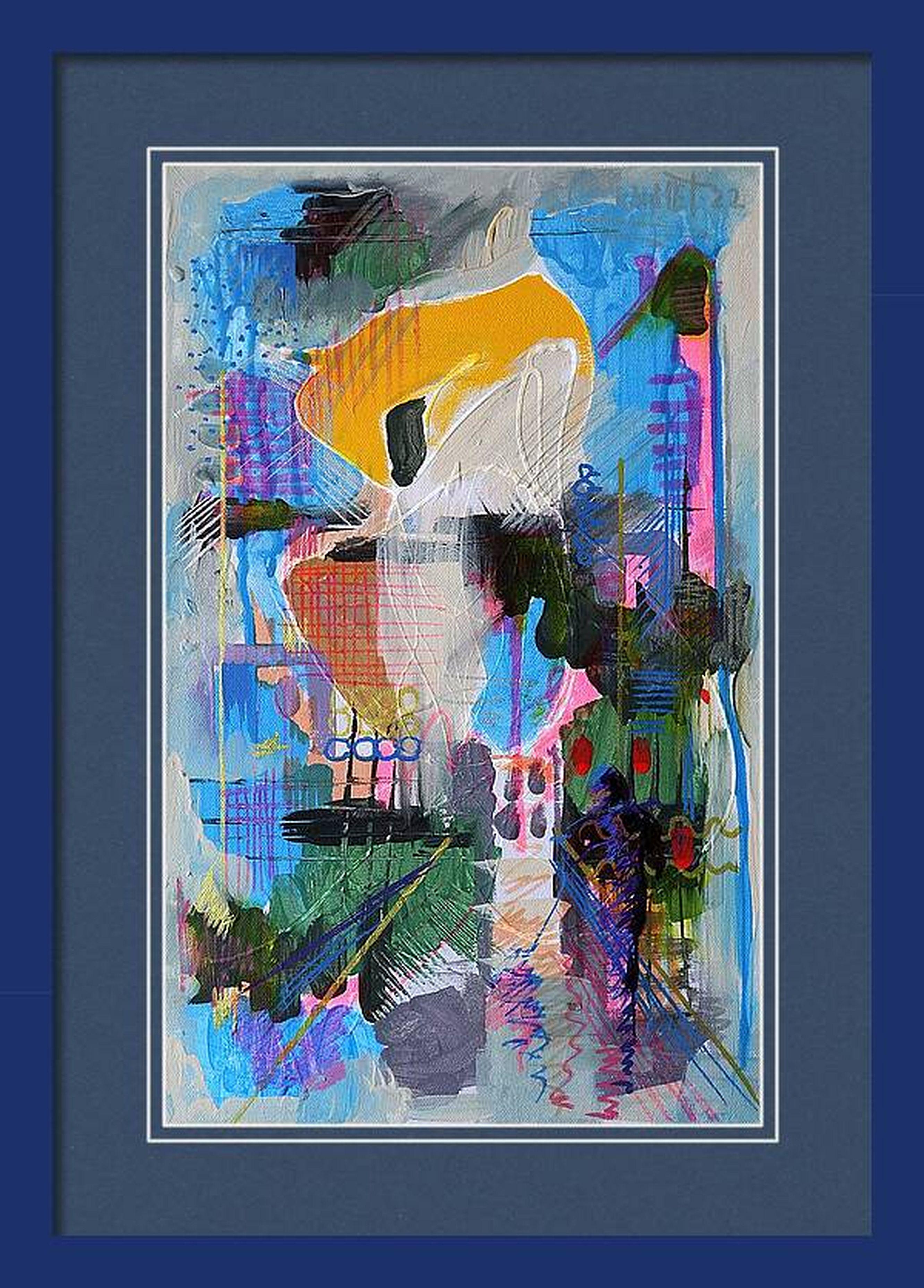In this vibrant canvas, I've melded acrylics, oils, oil pastels, and colored pencils to capture the pulsating energy of urban life. The abstract and expressive strokes create a symphony of chaos and harmony, reflecting the dynamism of city streets.