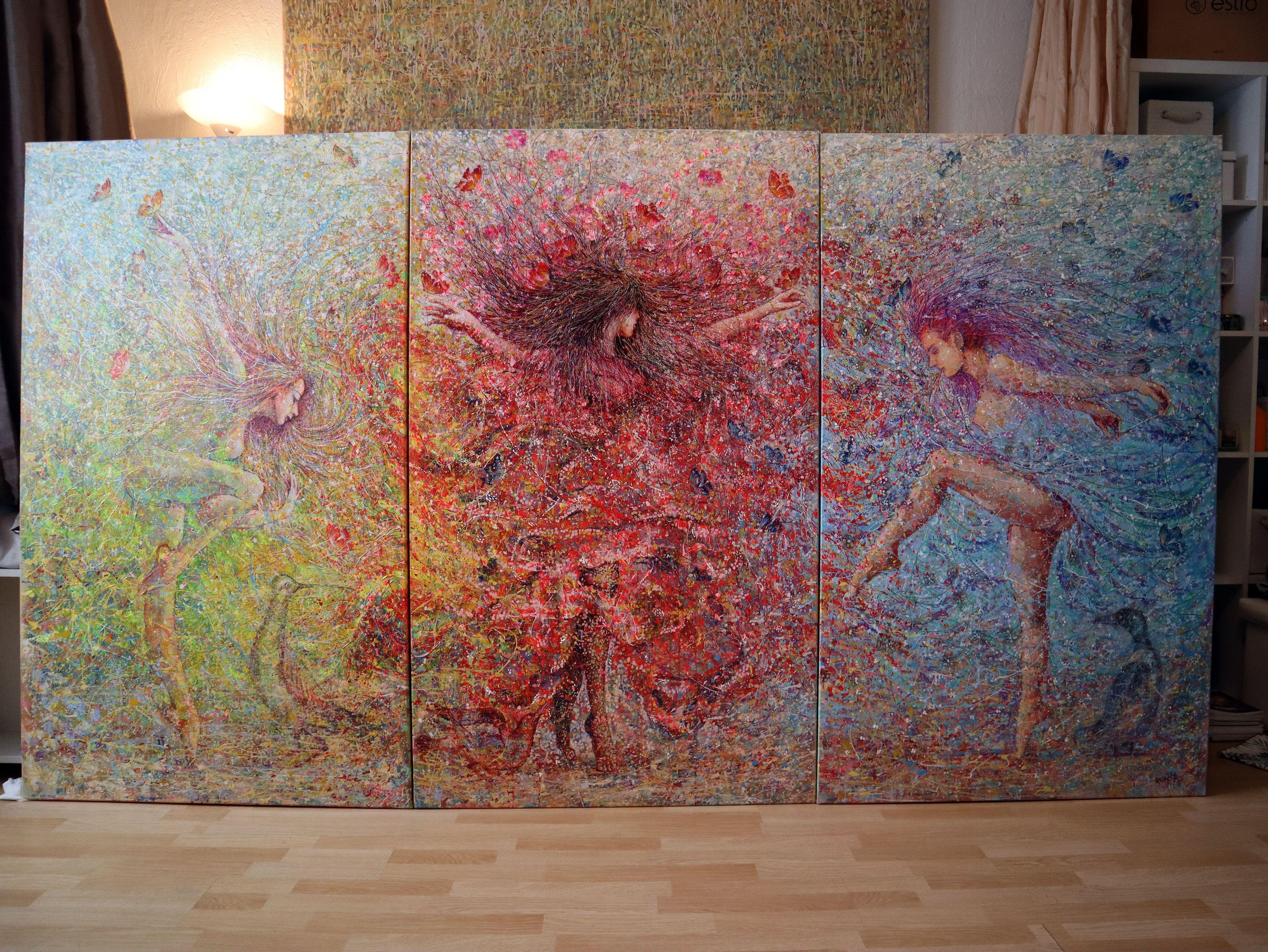 Dance of the Enchantresses (triptych) For Sale 2