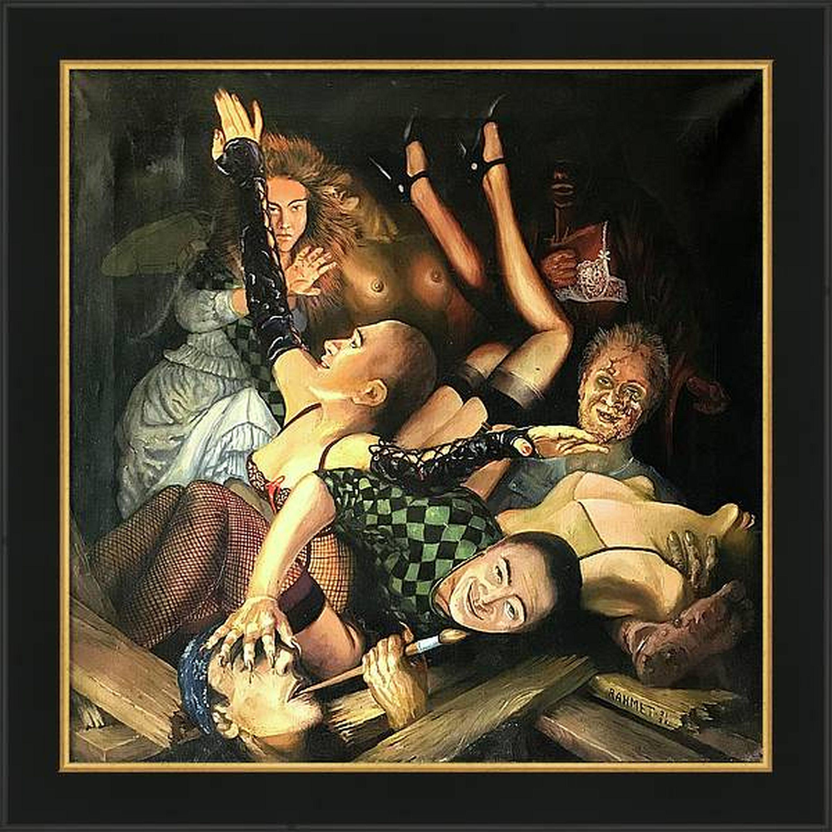 Autorretrato doble.. pintura original en venta 7