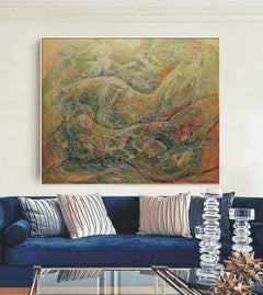 Echos der Form A: Abstrakte Malerei in Öl und Acryl, 100x120 cm