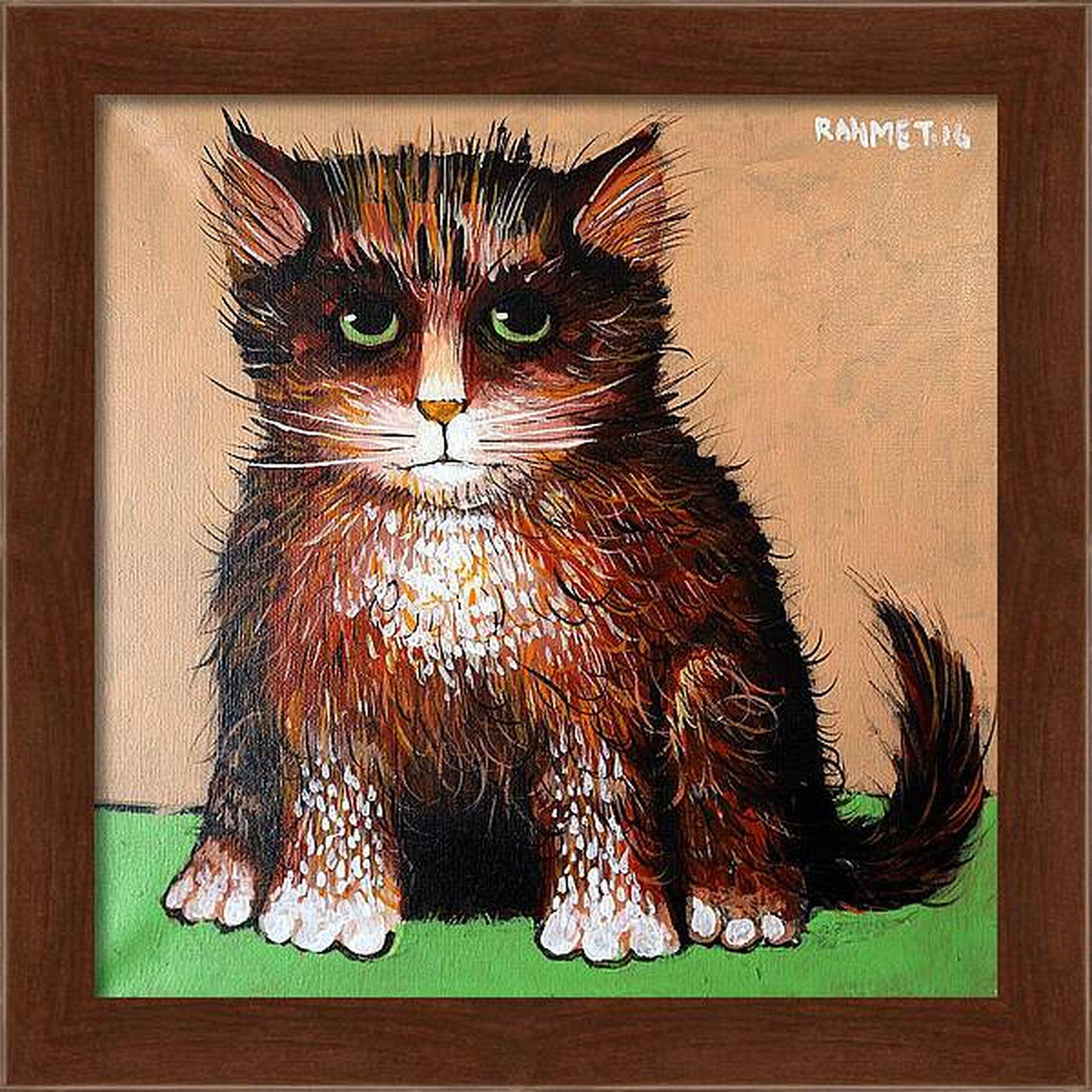 ELVIS (Braun), Animal Painting, von RAKHMET REDZHEPOV (RAMZI)