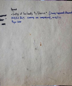 Entrance of sailboats to Venice