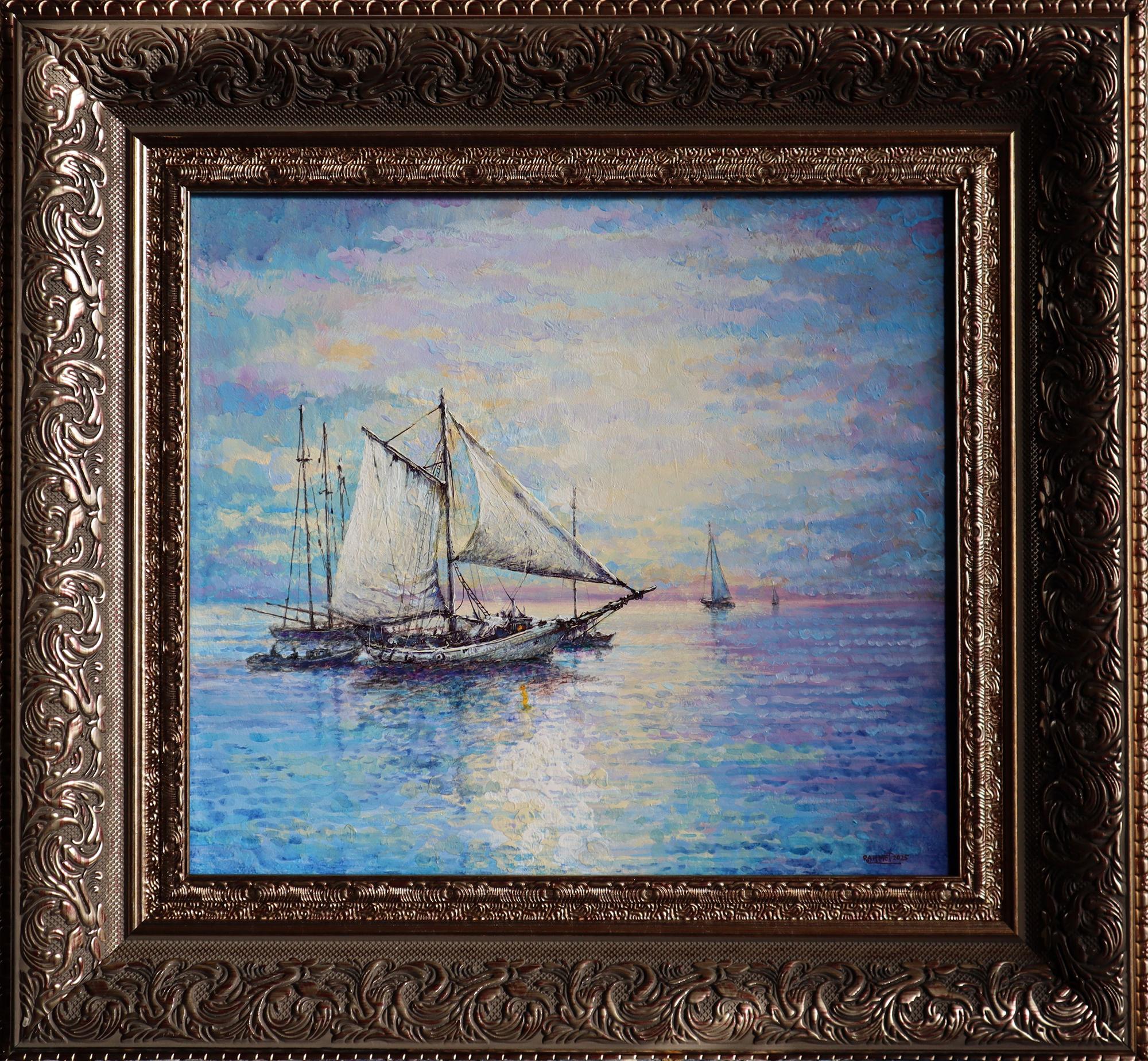 Fairer Wind (Expressionismus), Painting, von RAKHMET REDZHEPOV (RAMZI)